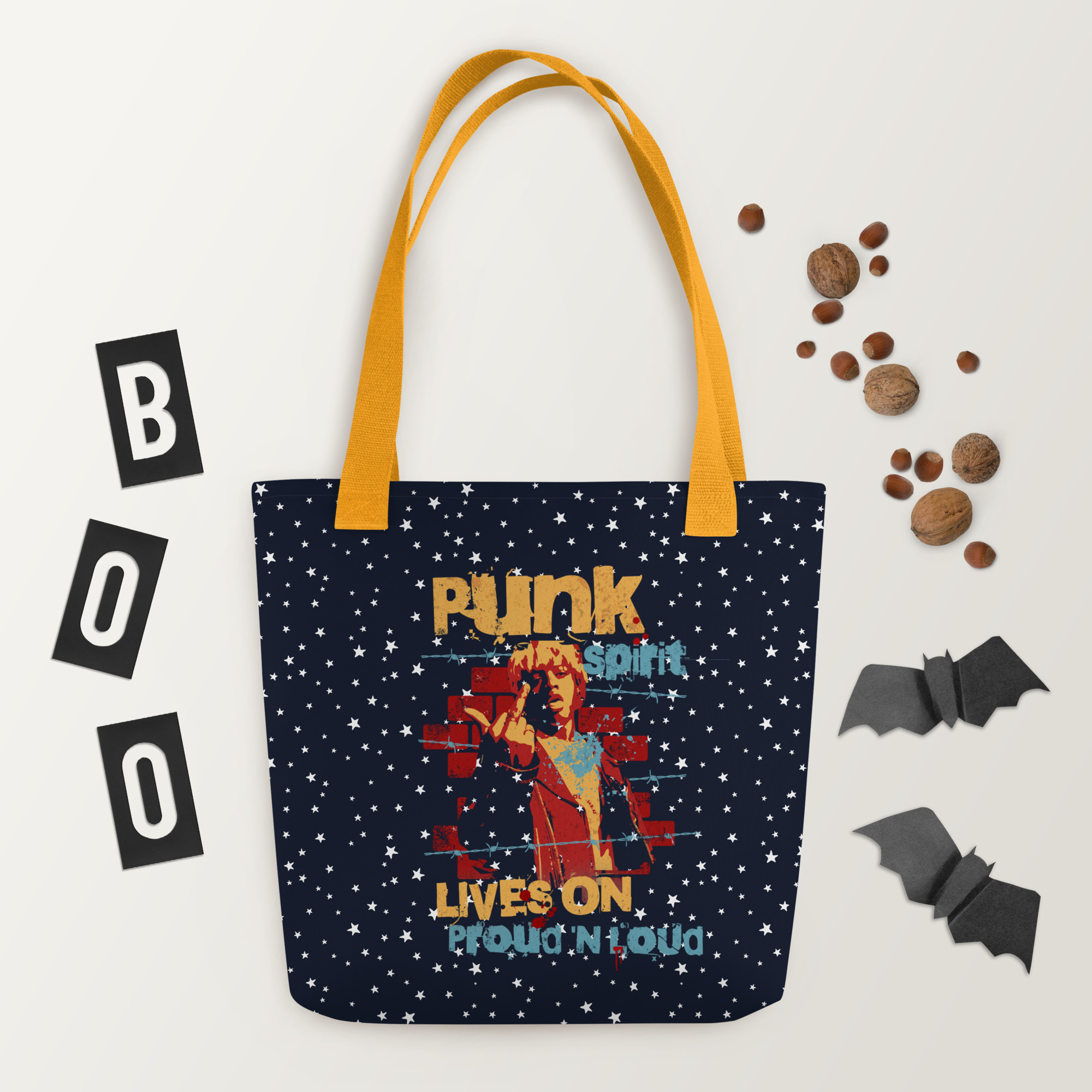 Punk Sprit Tote Bag – Durable Trendy Everyday Carry All 8 Punk Sprit Tote Bag – Durable Trendy Everyday Carry All - Image 8