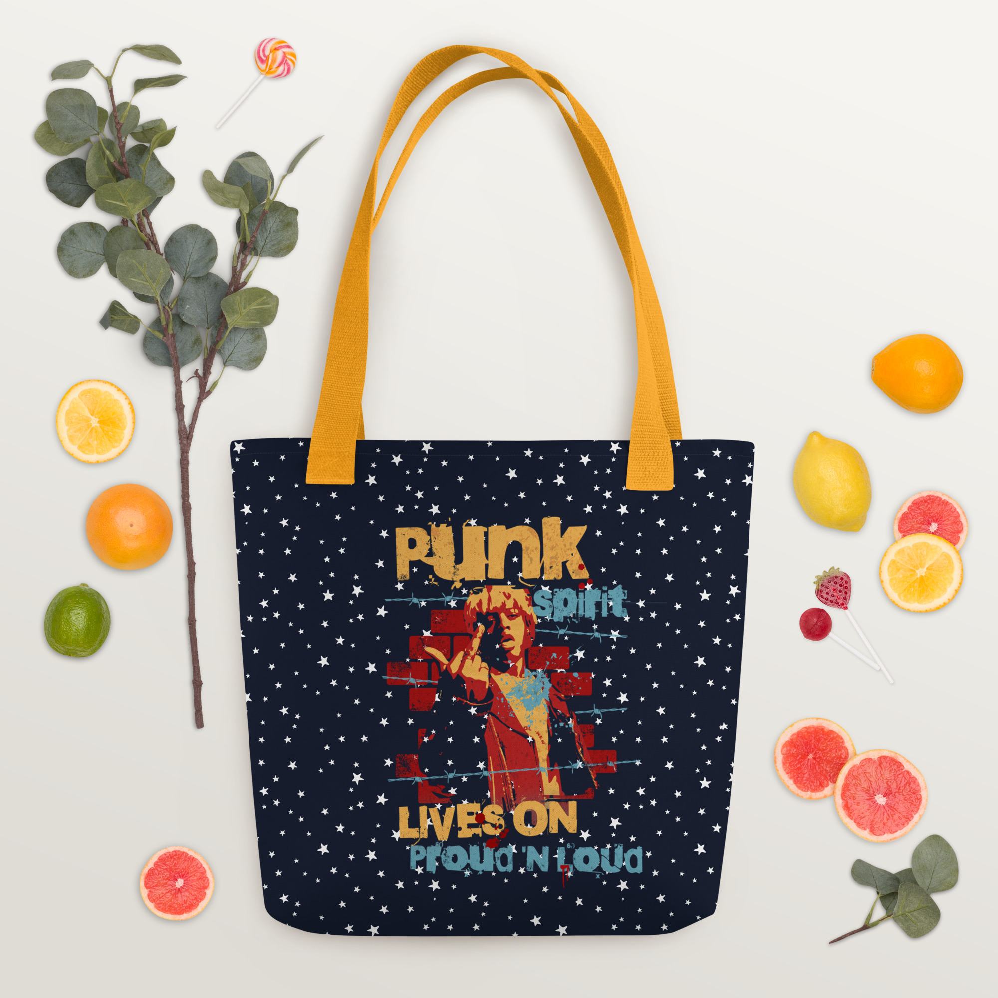 Punk Sprit Tote Bag – Durable Trendy Everyday Carry All 10 Punk Sprit Tote Bag – Durable Trendy Everyday Carry All - Image 10
