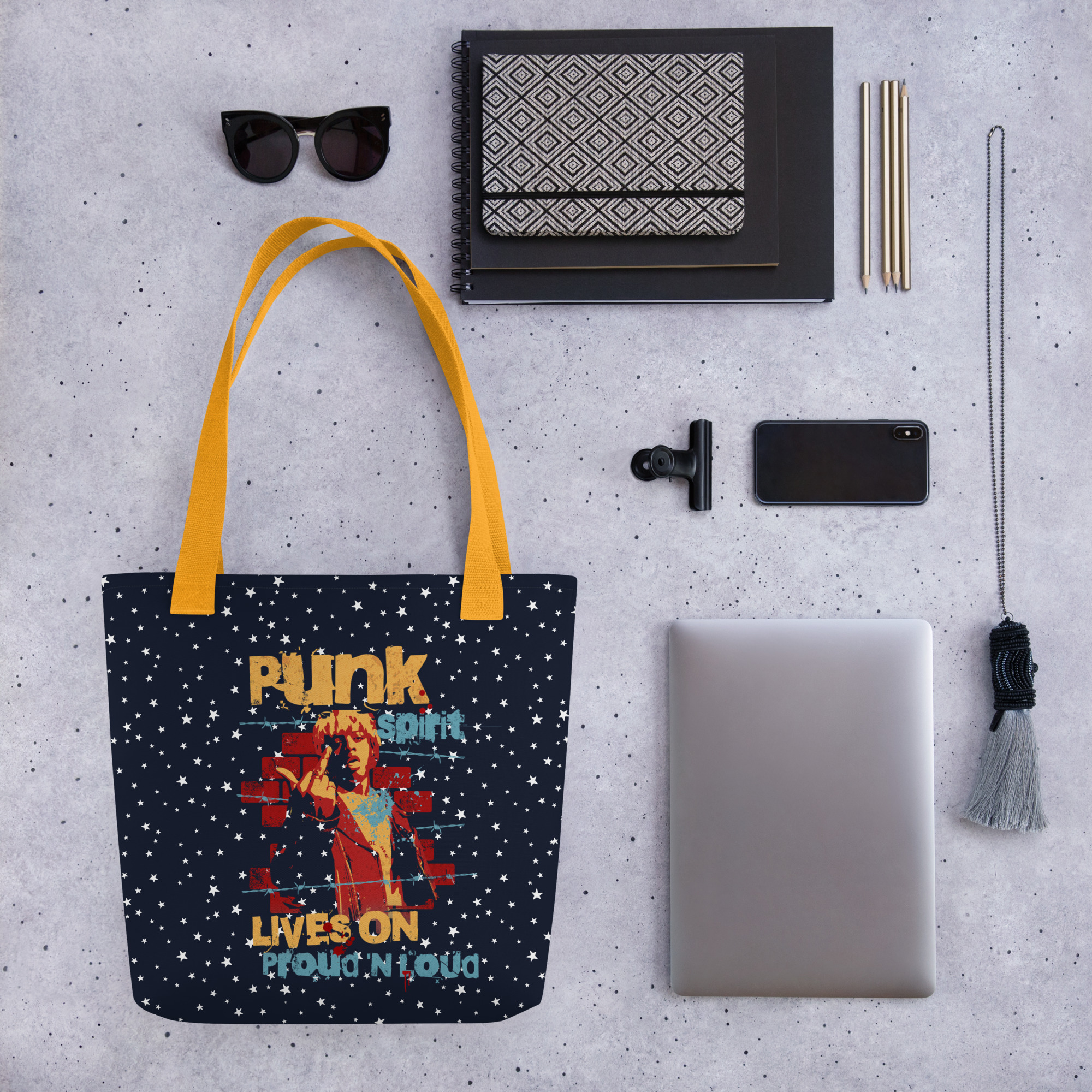 Punk Sprit Tote Bag – Durable Trendy Everyday Carry All 7 Punk Sprit Tote Bag – Durable Trendy Everyday Carry All - Image 7