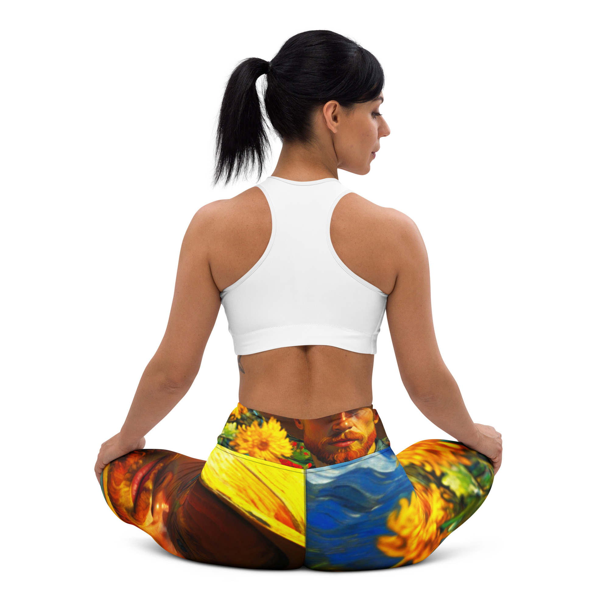 Sunflowers in Summer – Vibrant Yoga Leggings 8 Sunflowers in Summer – Vibrant Yoga Leggings - Image 8