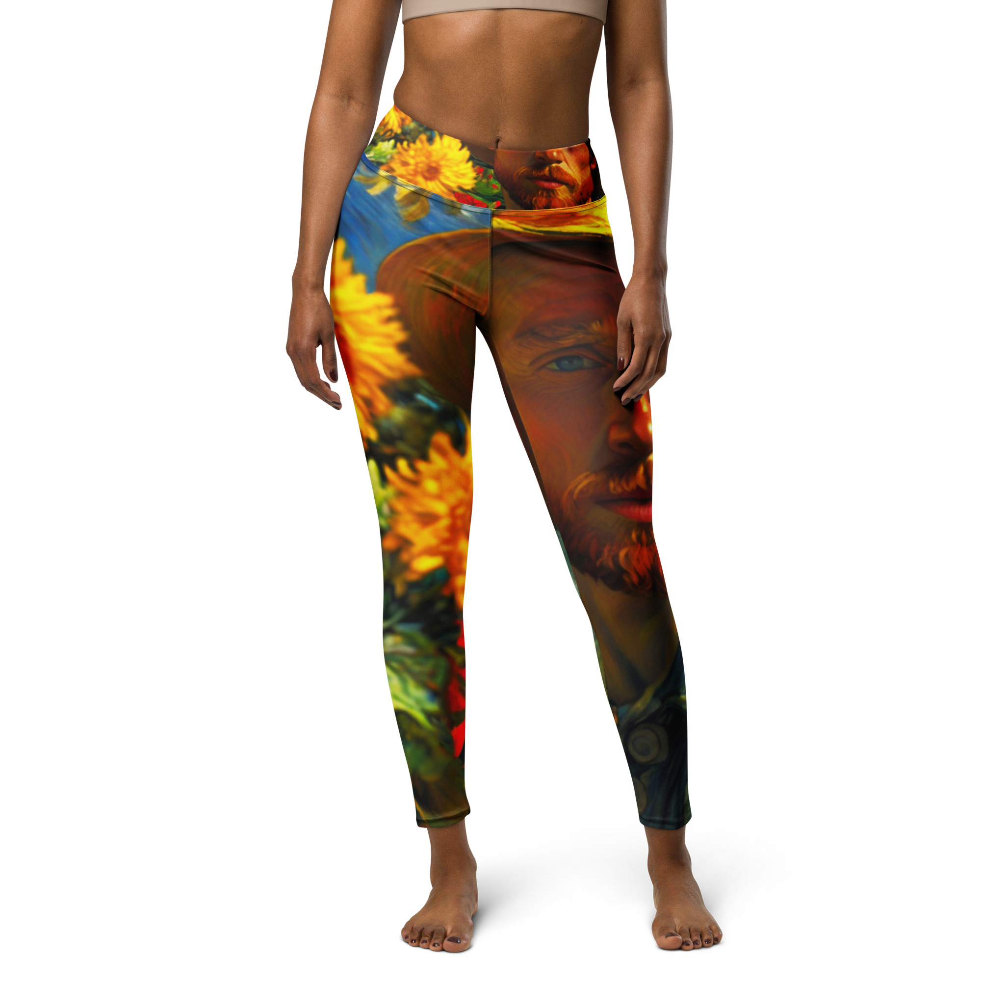 Sunflowers in Summer – Vibrant Yoga Leggings 13 Sunflowers in Summer – Vibrant Yoga Leggings - Image 13