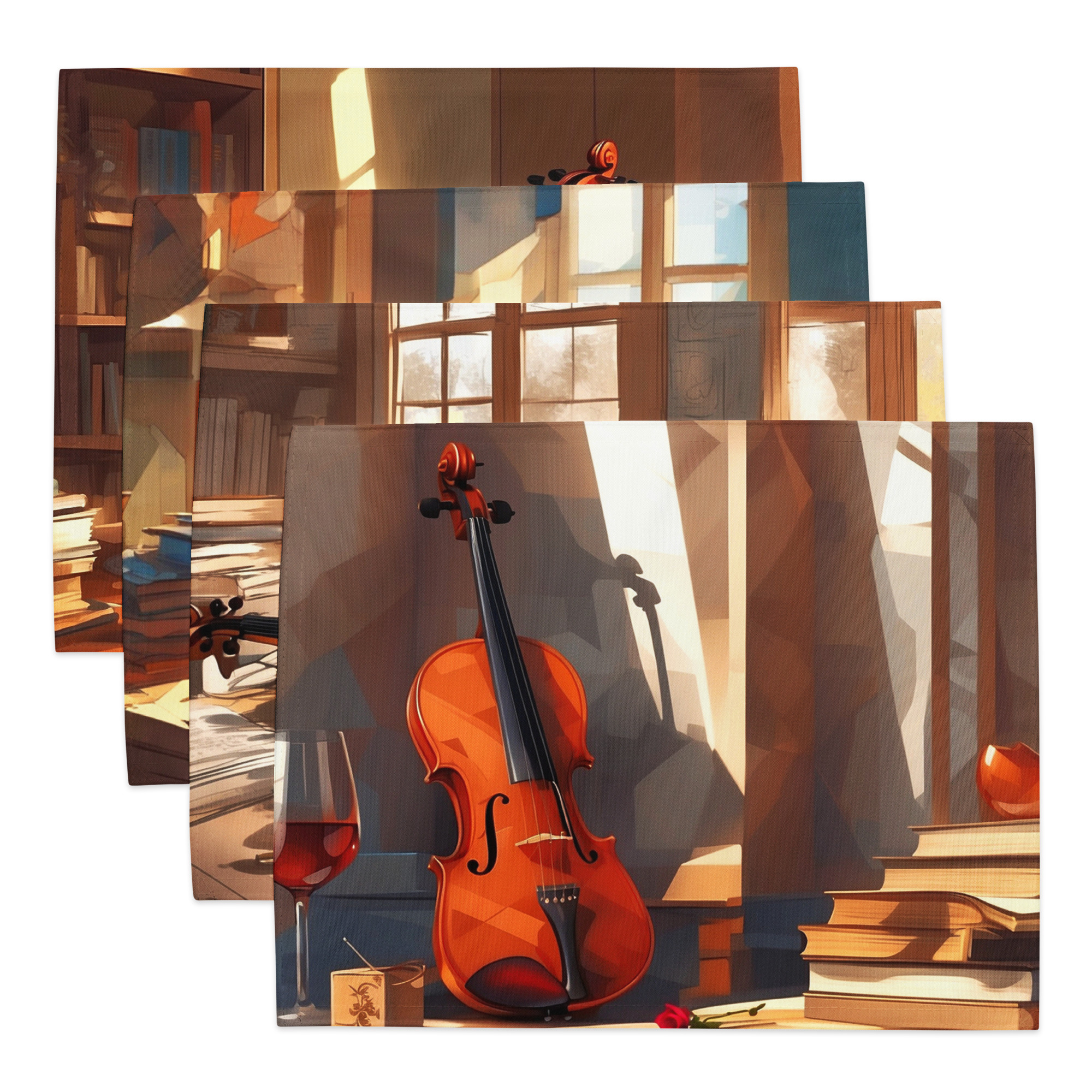 Music and Instruments – Artistic Placemat Set 1 Music and Instruments