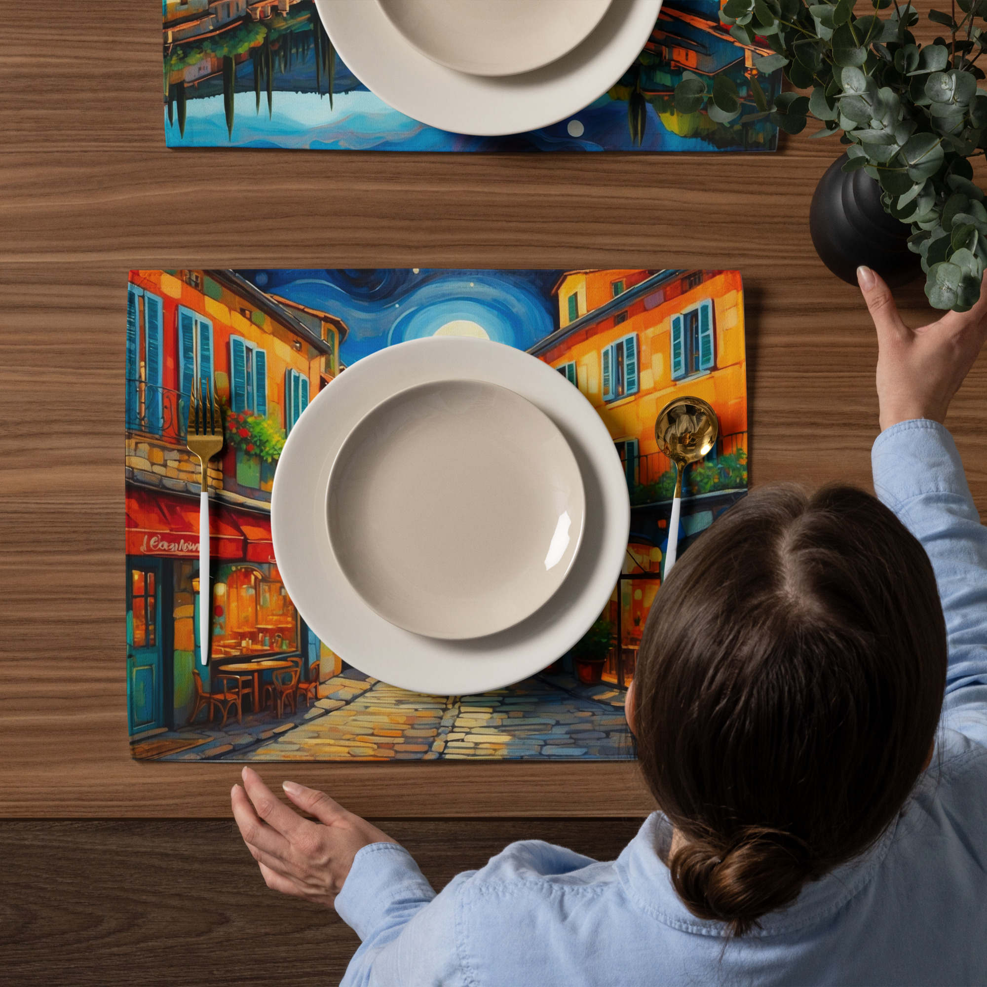 A Summer Evening in France – Elegant Placemat Set 7 A Summer Evening in France – Elegant Placemat Set - Image 7