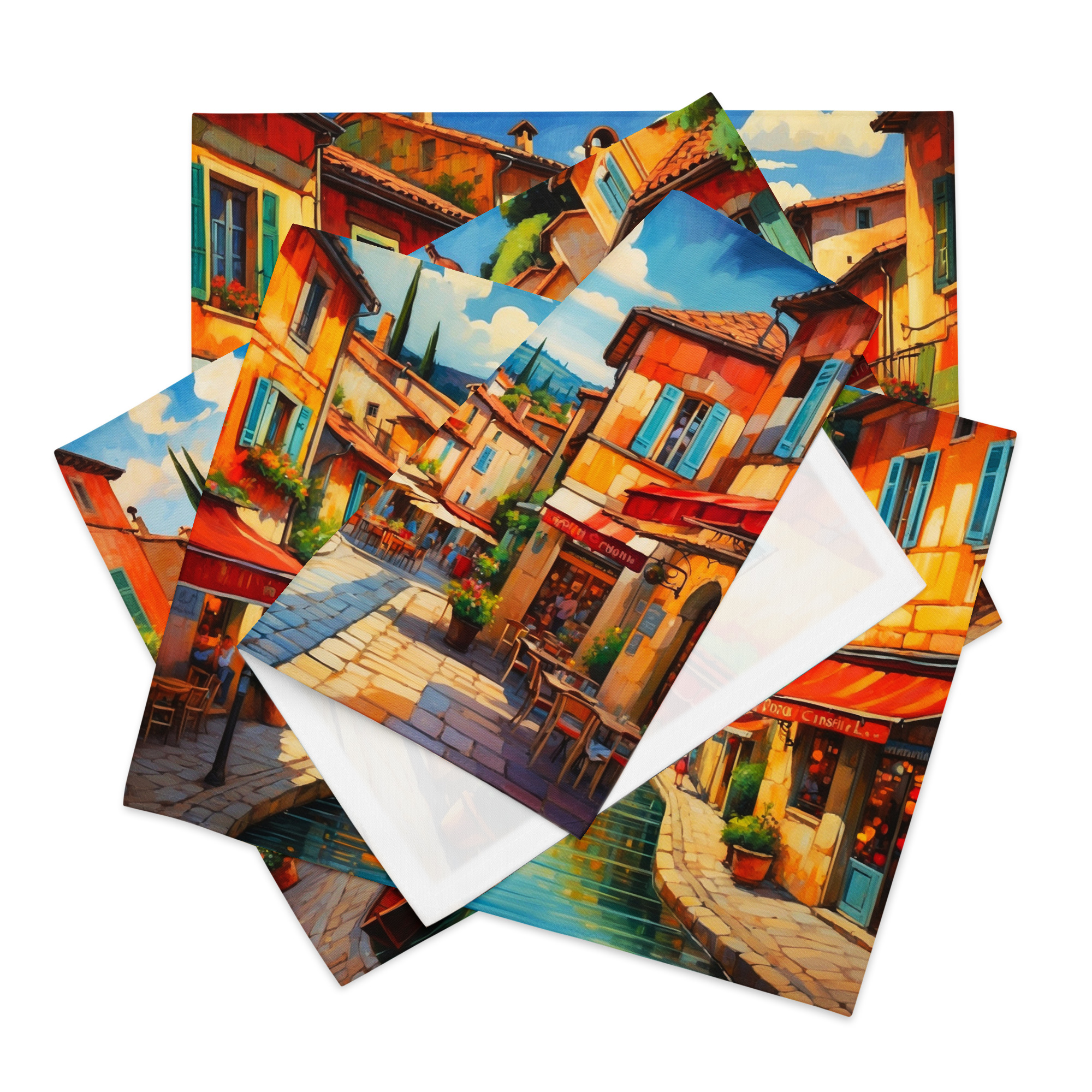 France in Summer – Colorful Placemat Set of 4 6 France in Summer – Colorful Placemat Set of 4 - Image 6
