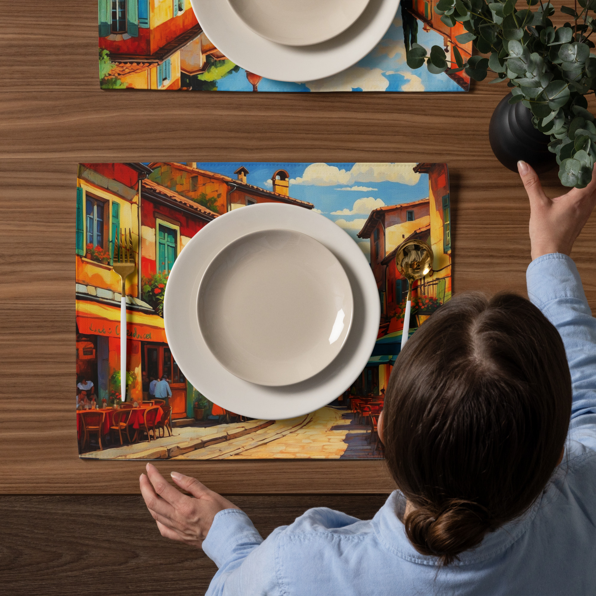 France in Summer – Colorful Placemat Set of 4 10 France in Summer – Colorful Placemat Set of 4 - Image 10