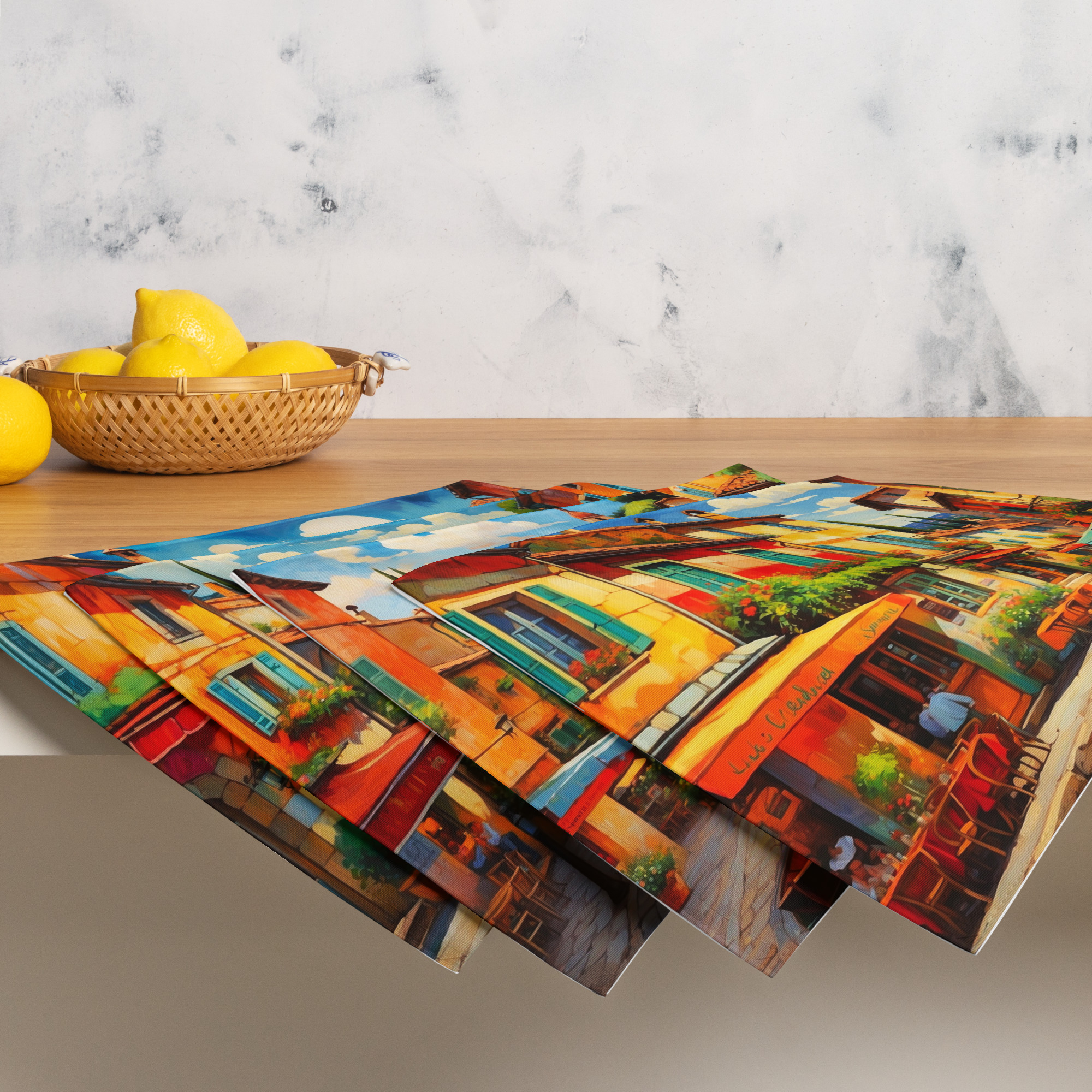 France in Summer – Colorful Placemat Set of 4 9 France in Summer – Colorful Placemat Set of 4 - Image 9