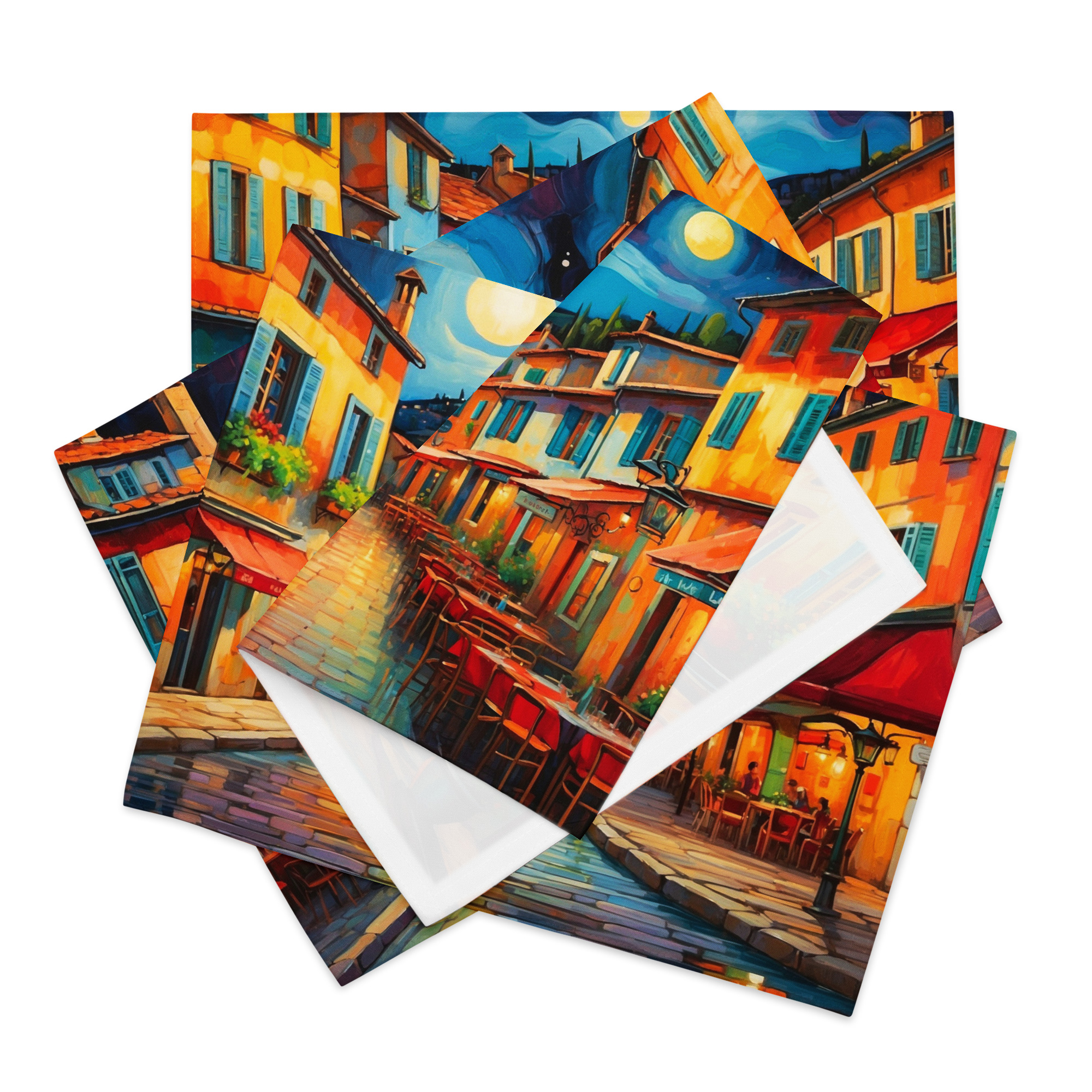 Village Life in France – Elegant Placemat Set 3 Village Life in France – Elegant Placemat Set - Image 3