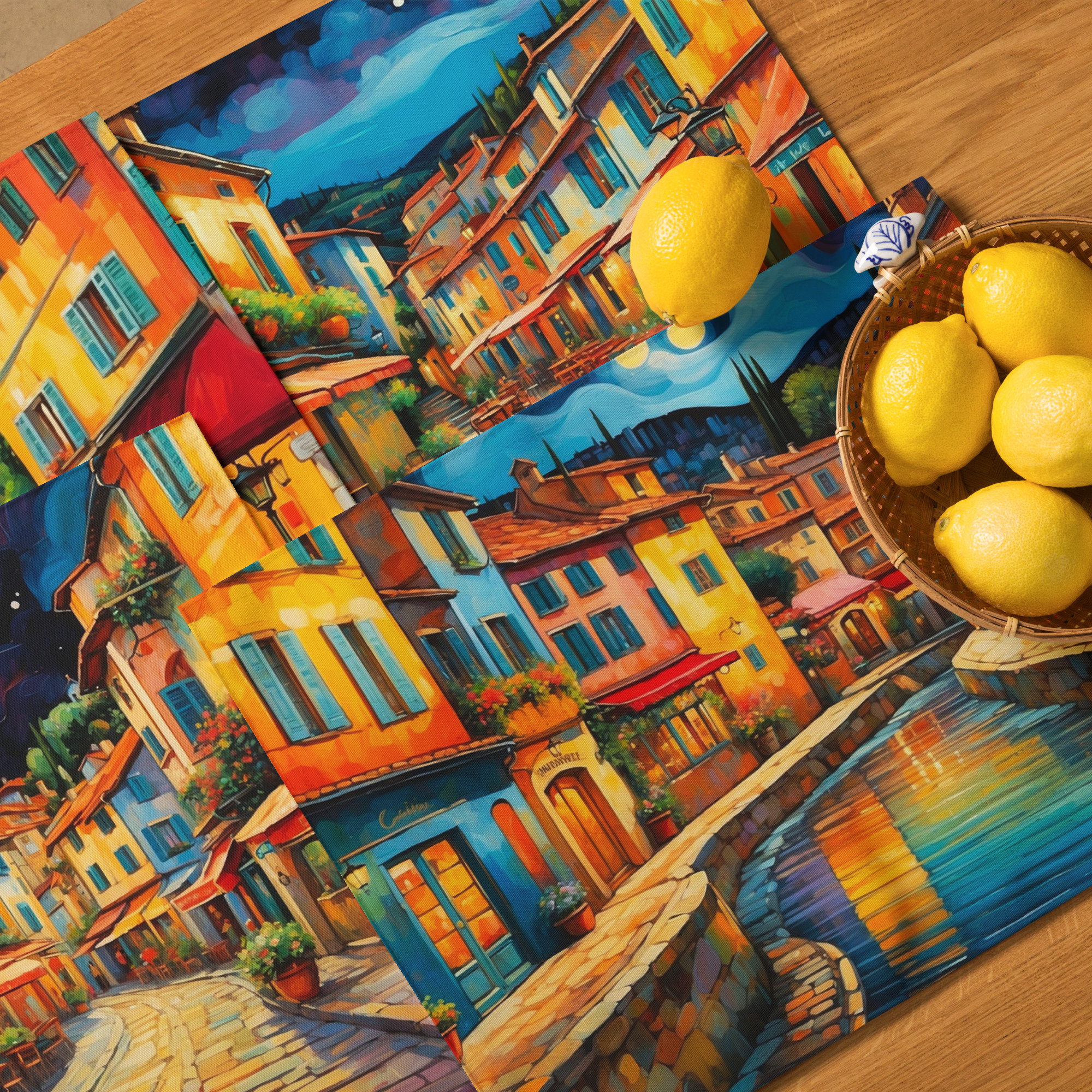 Village Life in France – Elegant Placemat Set 8 Village Life in France – Elegant Placemat Set - Image 8