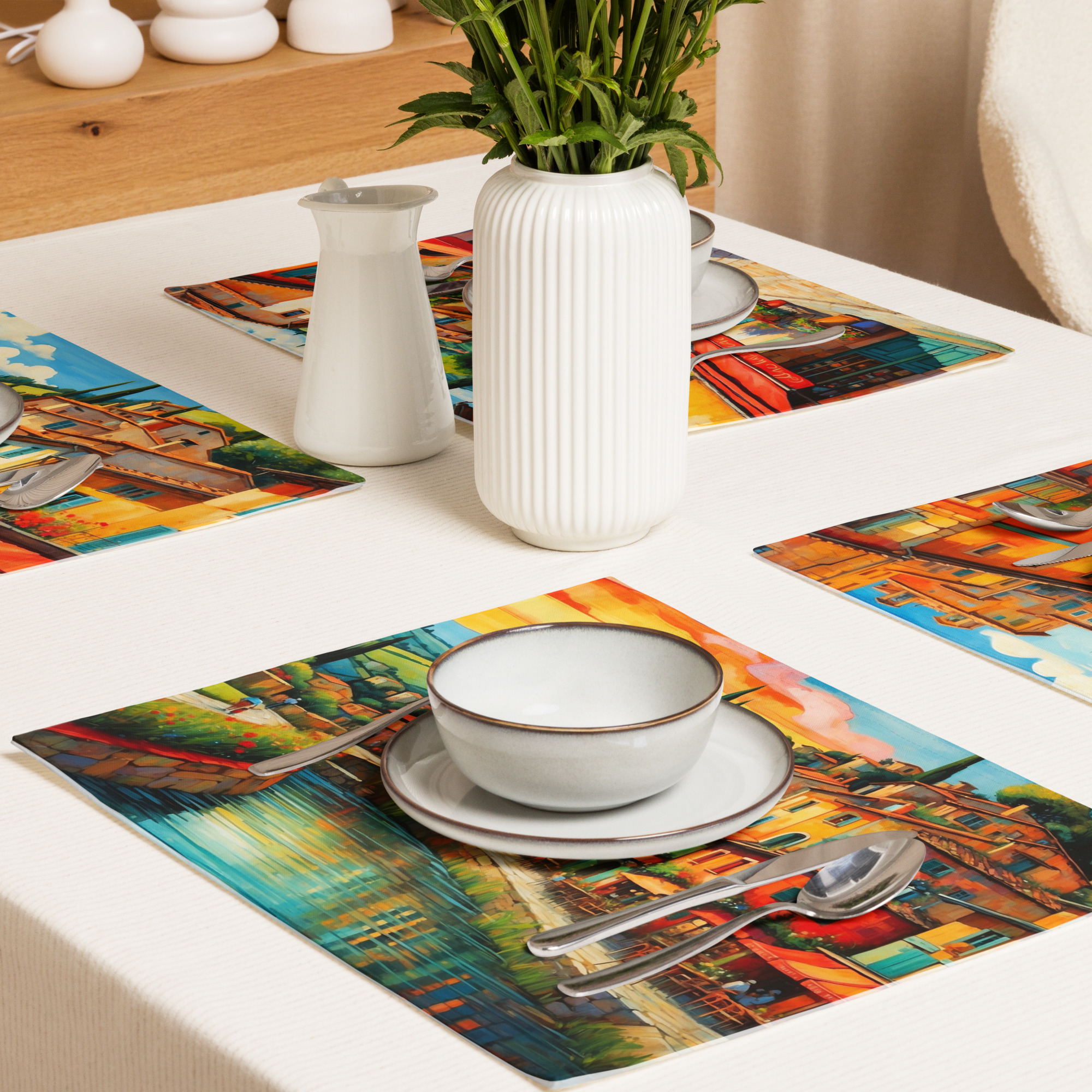 A Village in France – Provence Placemat Set 6 A Village in France – Provence Placemat Set - Image 6