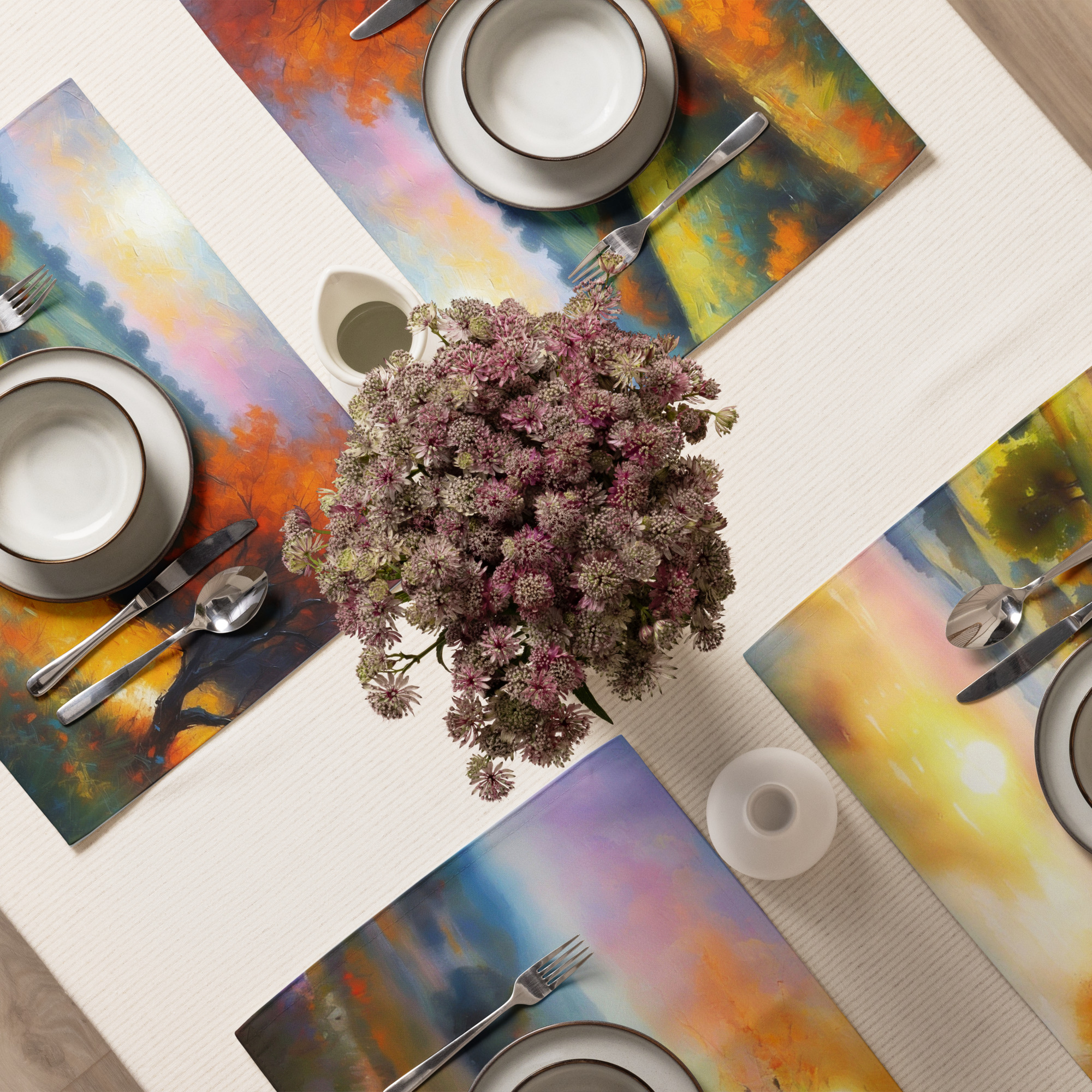 Dusk Across the Fields – Elegant Placemat Set 6 Dusk Across the Fields – Elegant Placemat Set - Image 6