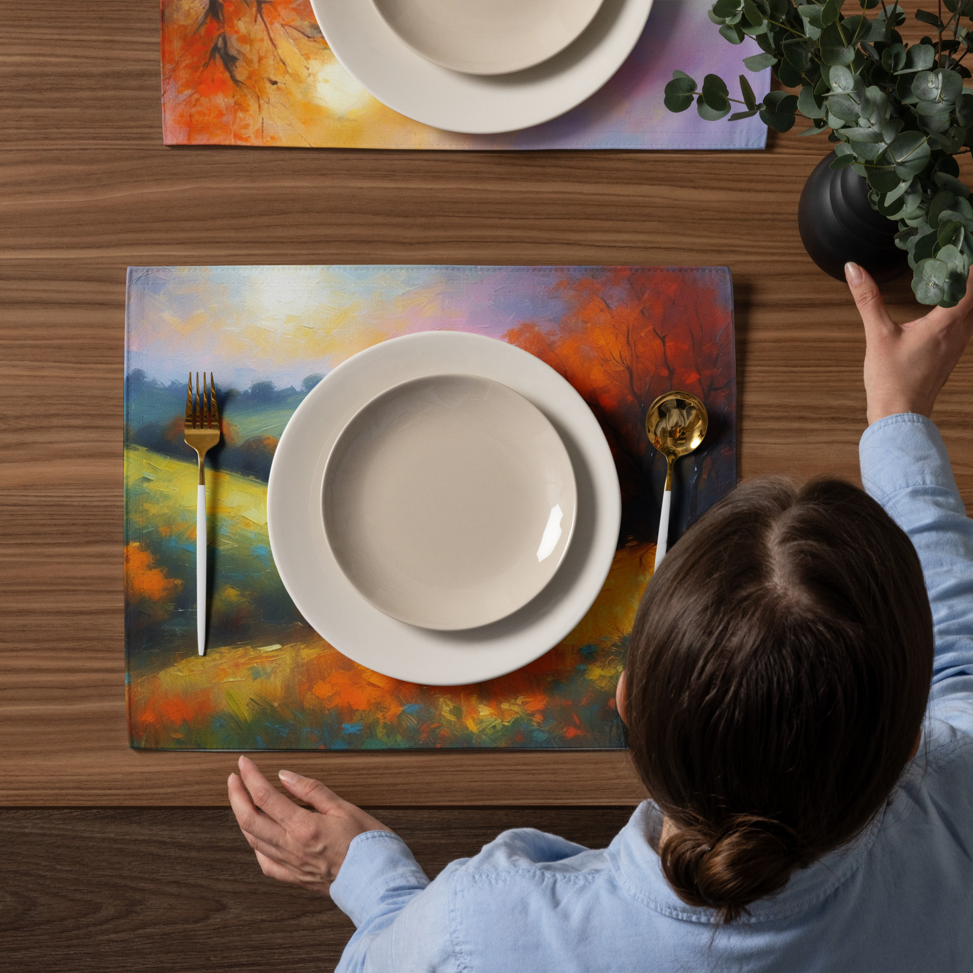 Dusk Across the Fields – Elegant Placemat Set 7 Dusk Across the Fields – Elegant Placemat Set - Image 7