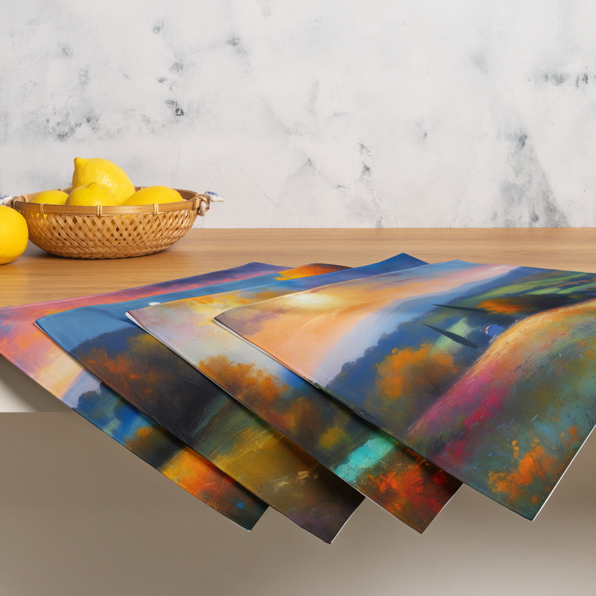 Glow at Dusk in Provence – Elegant Placemat Set 3 Glow at Dusk in Provence – Elegant Placemat Set - Image 3