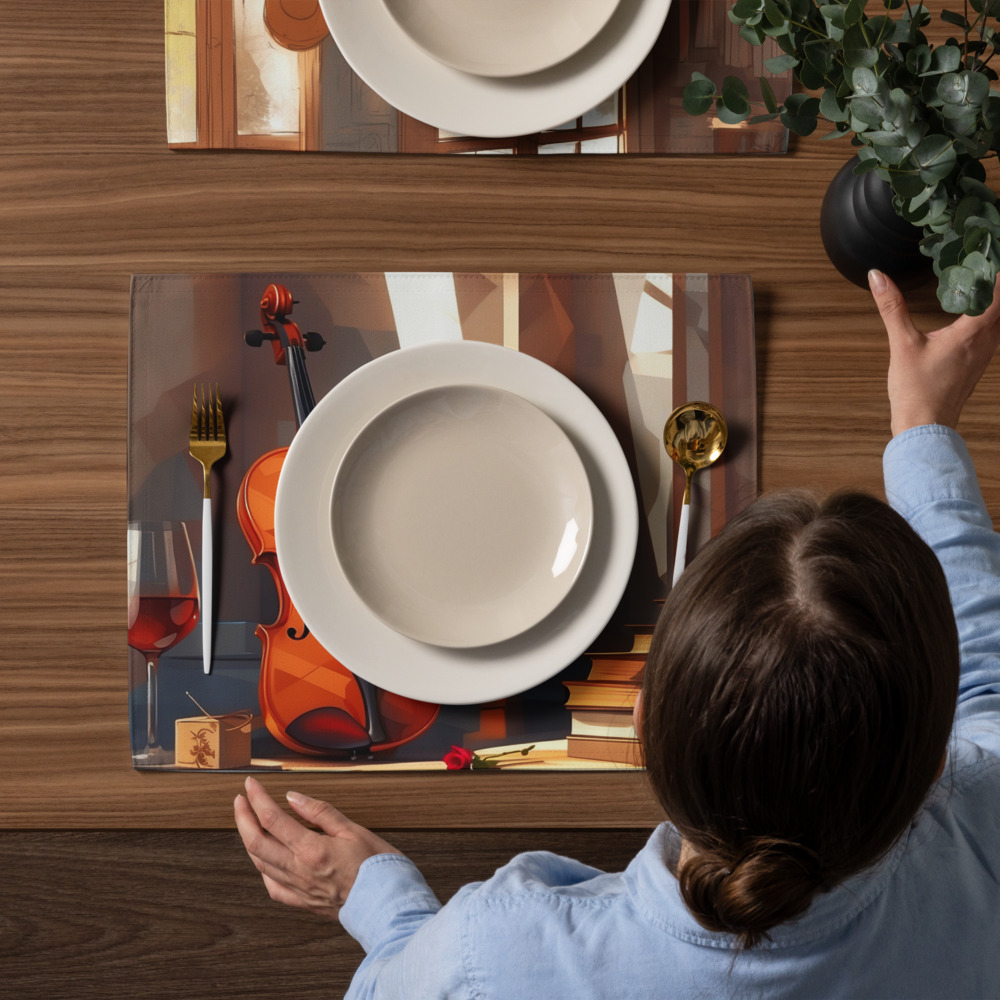 Music and Instruments – Artistic Placemat Set 11 Music and Instruments – Artistic Placemat Set - Image 11
