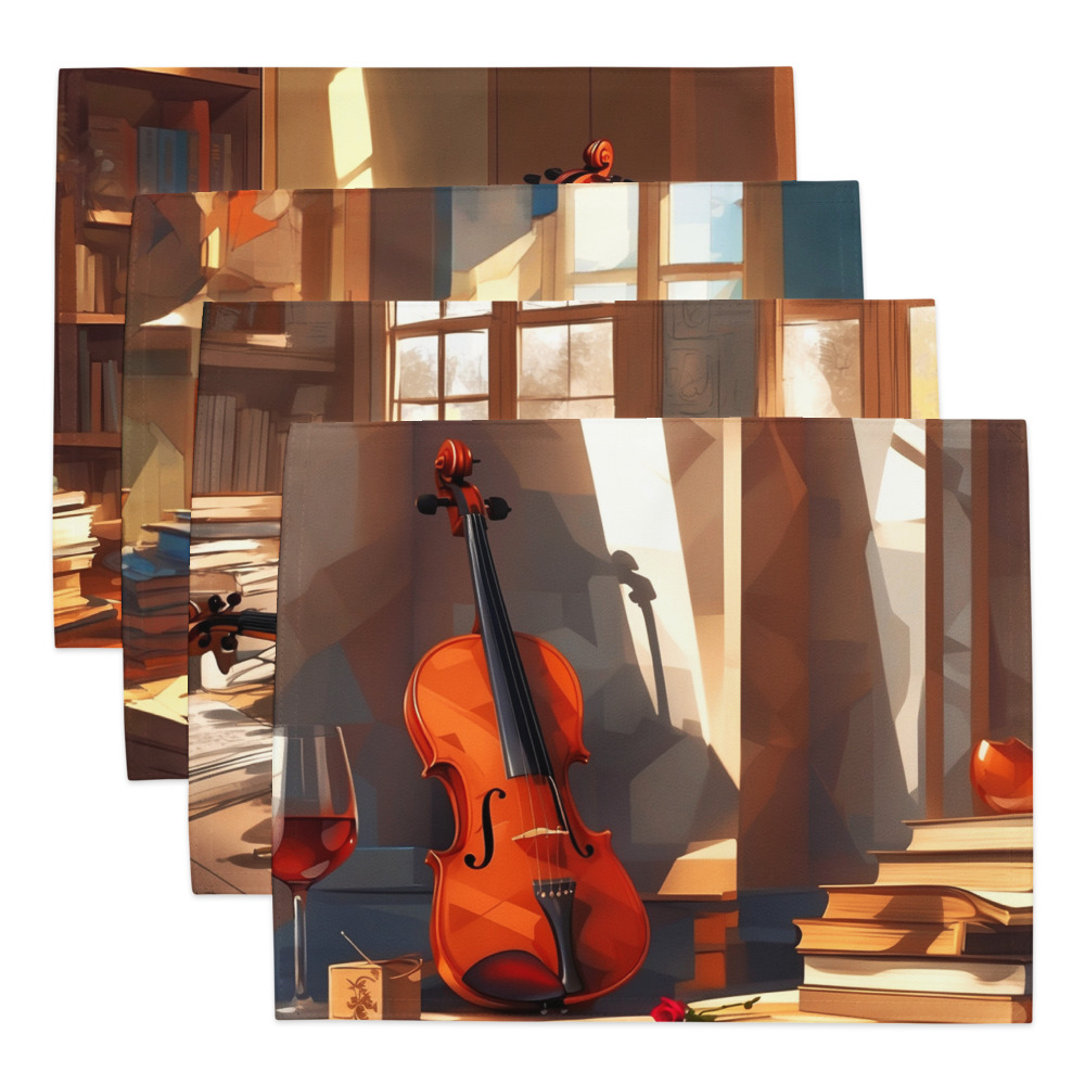 Music and Instruments – Artistic Placemat Set 9 Music and Instruments – Artistic Placemat Set - Image 9