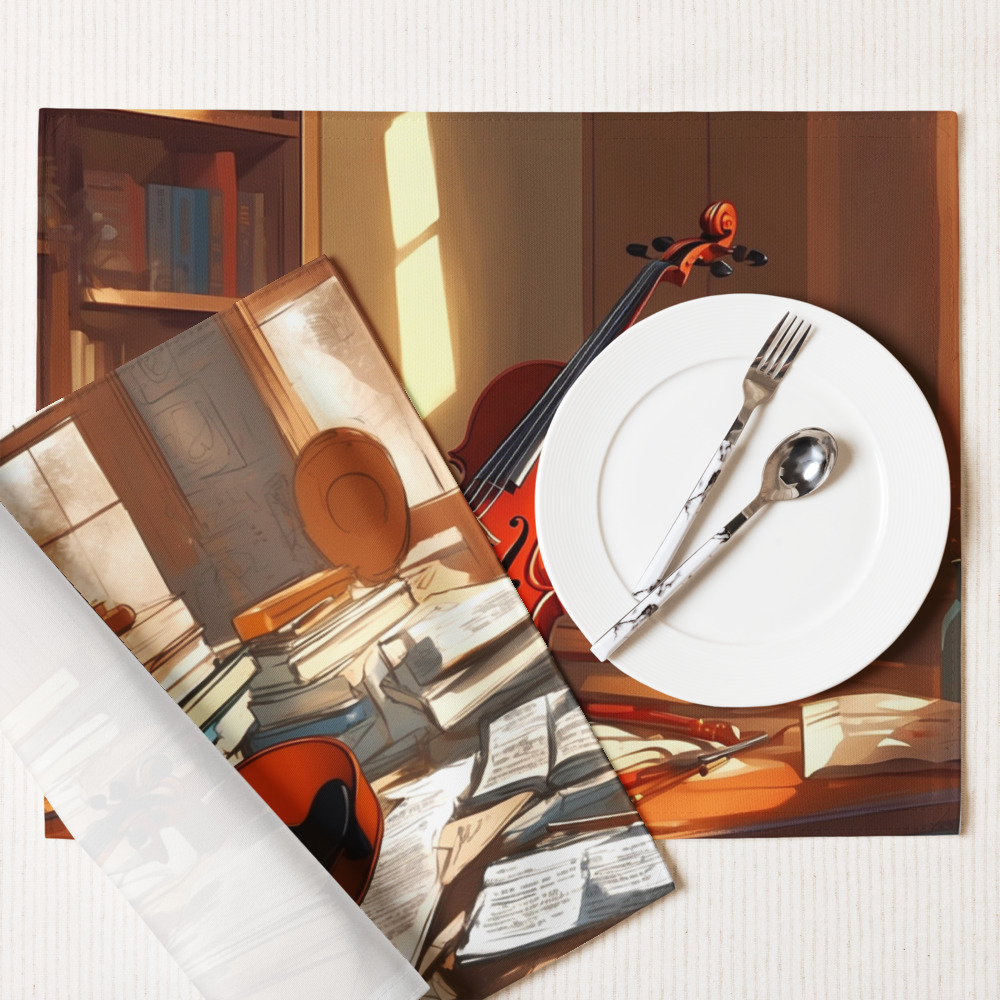 Music and Peace – Artistic Placemat Set 4 Music and Peace – Artistic Placemat Set - Image 4