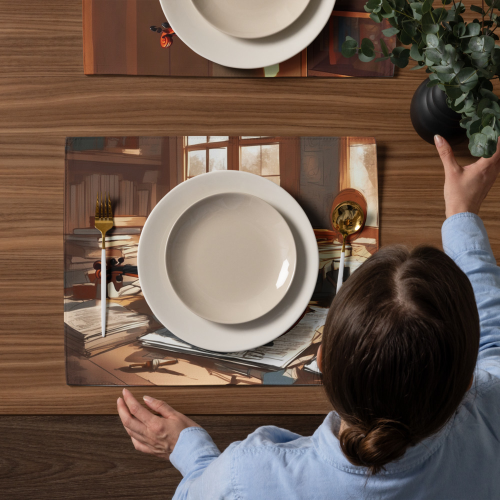 Music and Peace – Artistic Placemat Set 6 Music and Peace – Artistic Placemat Set - Image 6