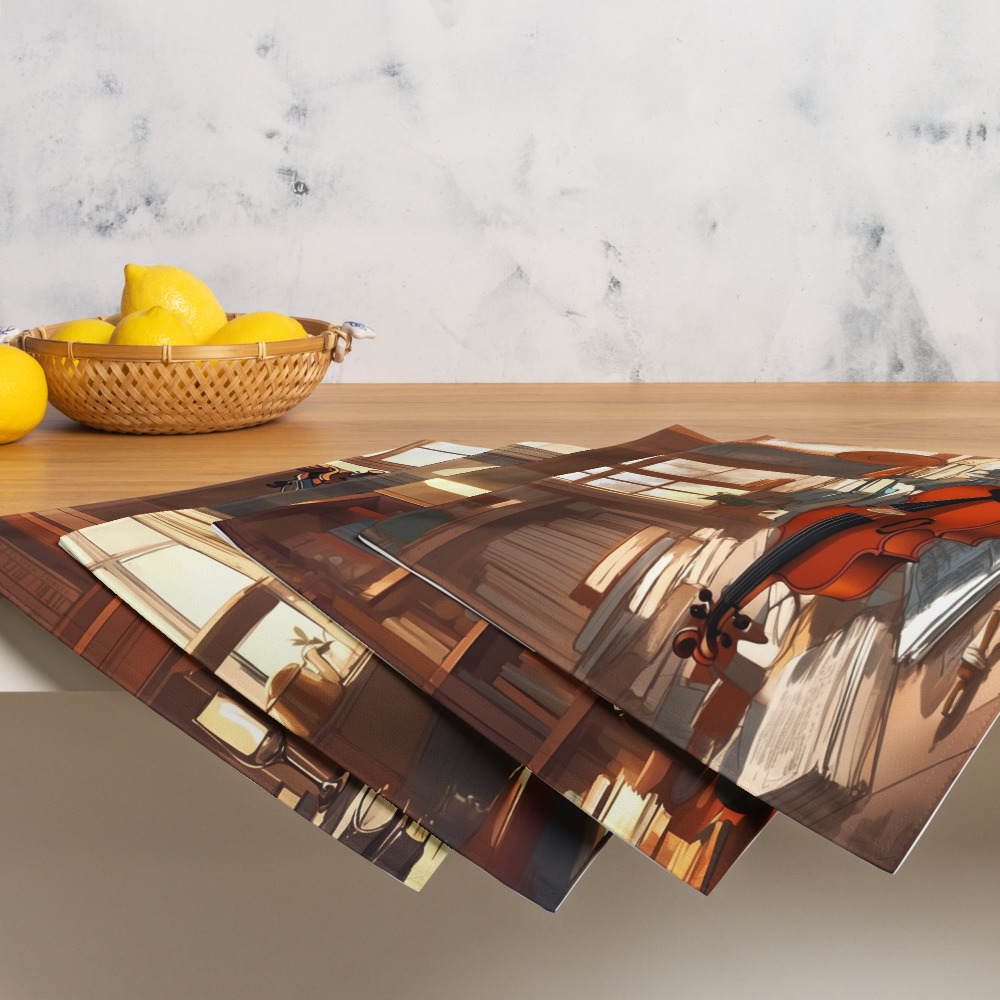 Music and Peace – Artistic Placemat Set 7 Music and Peace – Artistic Placemat Set - Image 7