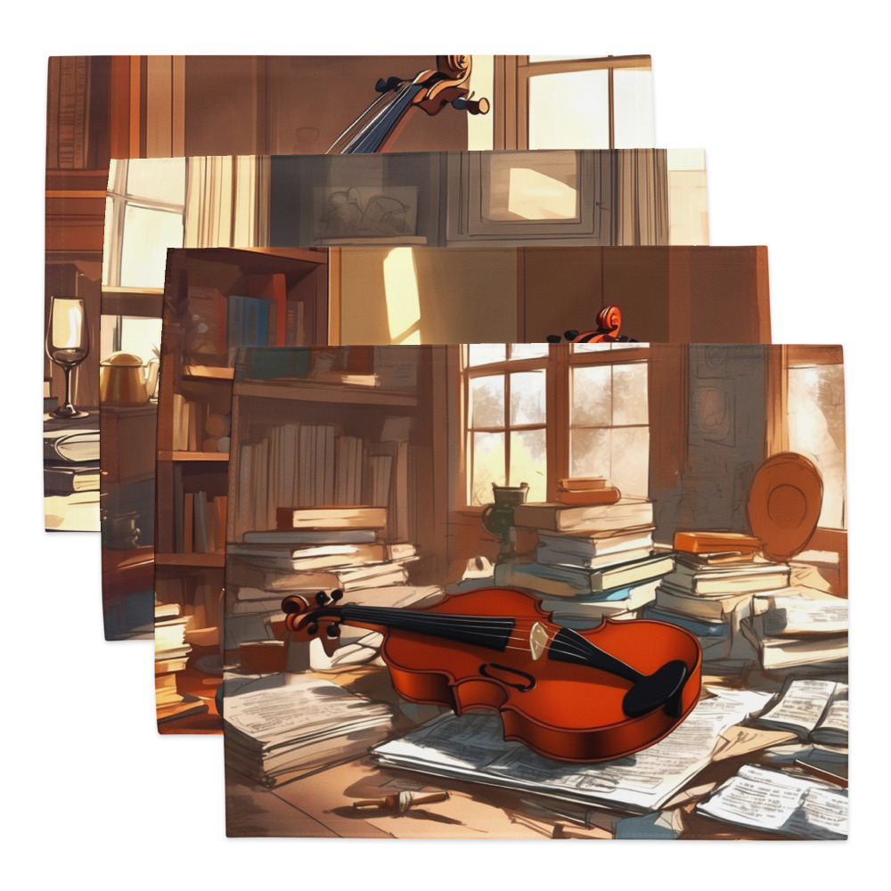 Music and Peace – Artistic Placemat Set 8 Music and Peace – Artistic Placemat Set - Image 8