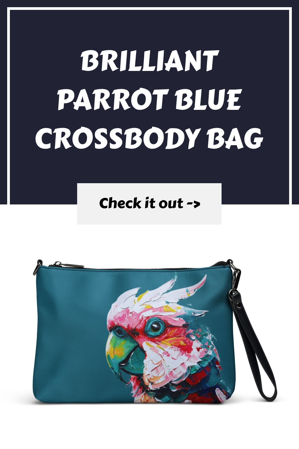 Brilliant Parrot Blue Crossbody Bag generated pin 13753 1