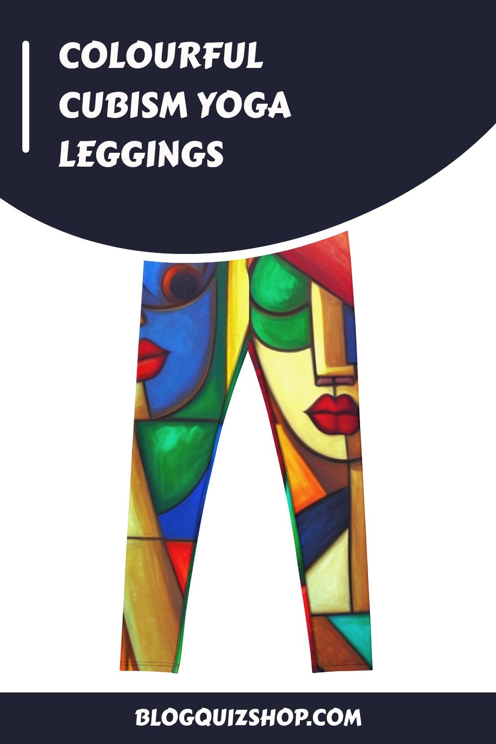 Colourful Cubism Yoga Leggings – Artistic Activewear 19 Colourful Cubism Yoga Leggings generated pin 12696