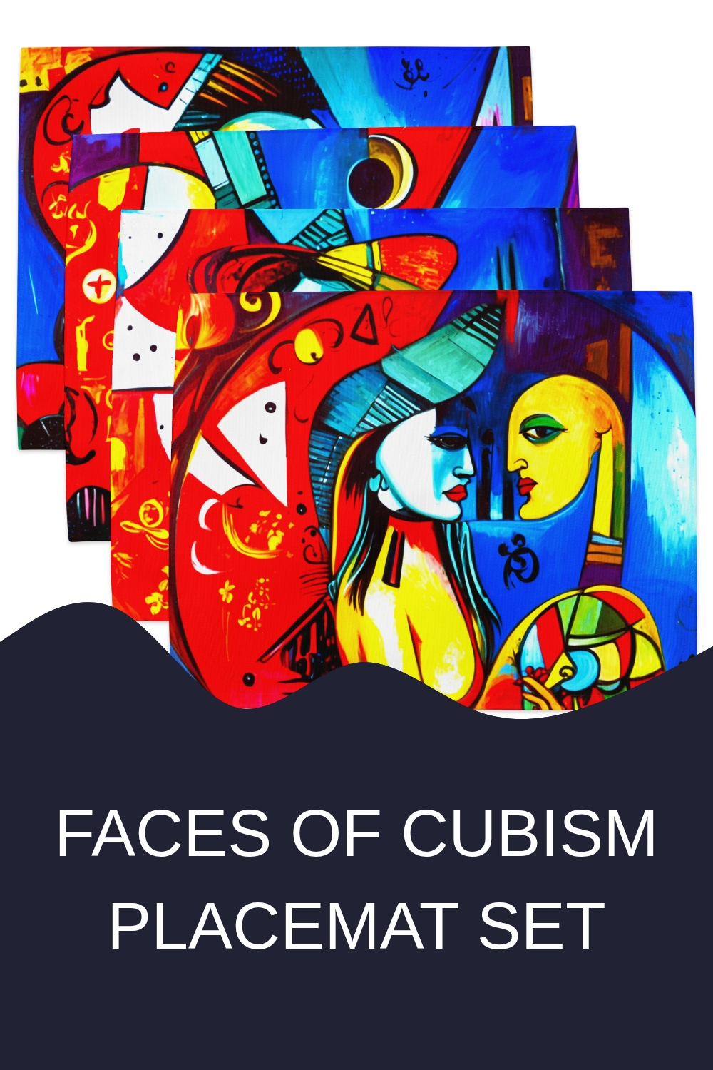 Faces of Cubism Placemat Set 9 Faces of Cubism Placemat Set generated pin 12642 1