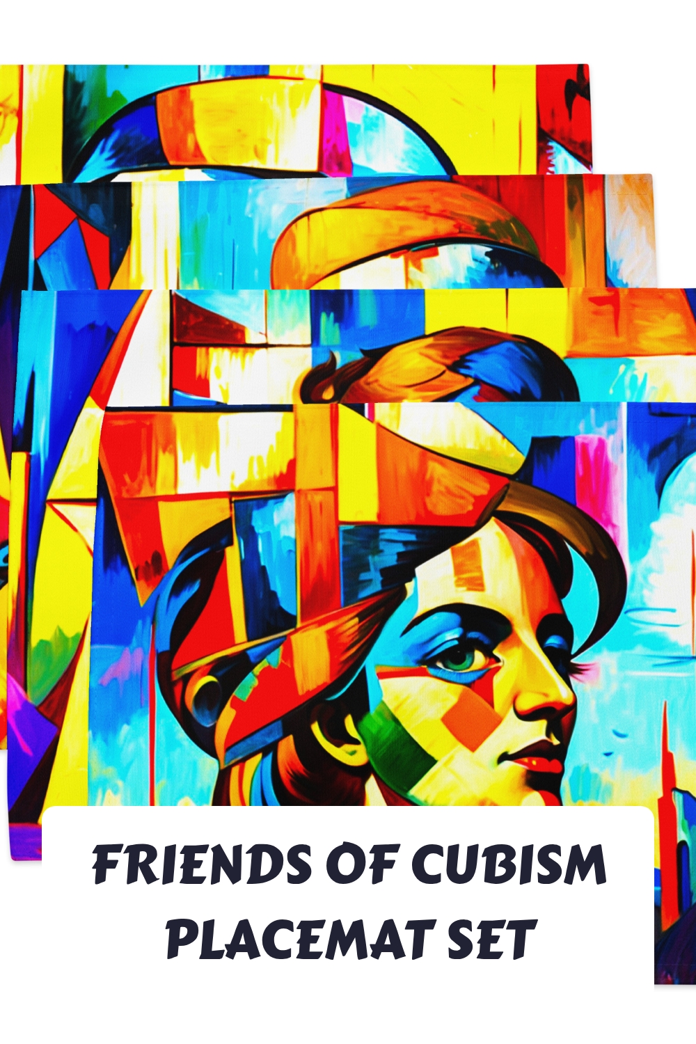 Friends of Cubism Placemat Set 10 Friends of Cubism Placemat Set generated pin 12530