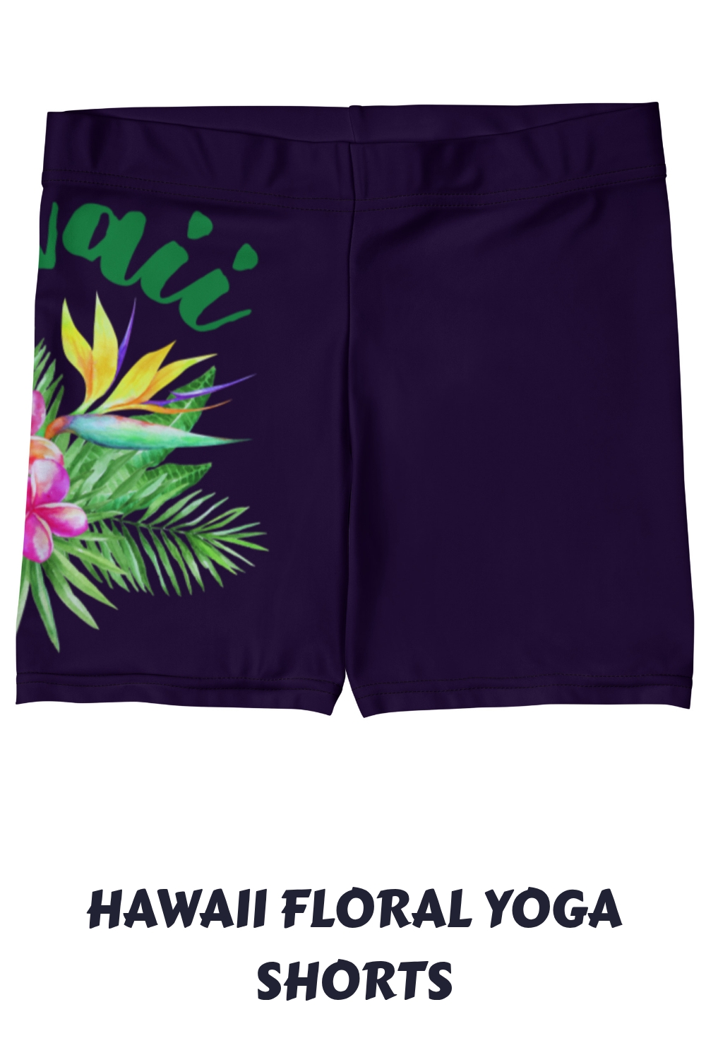 Hawaii Floral Yoga Shorts generated pin 13371 1