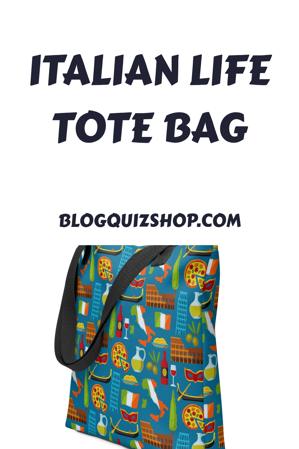 Italian Life Tote Bag generated pin 14245 1