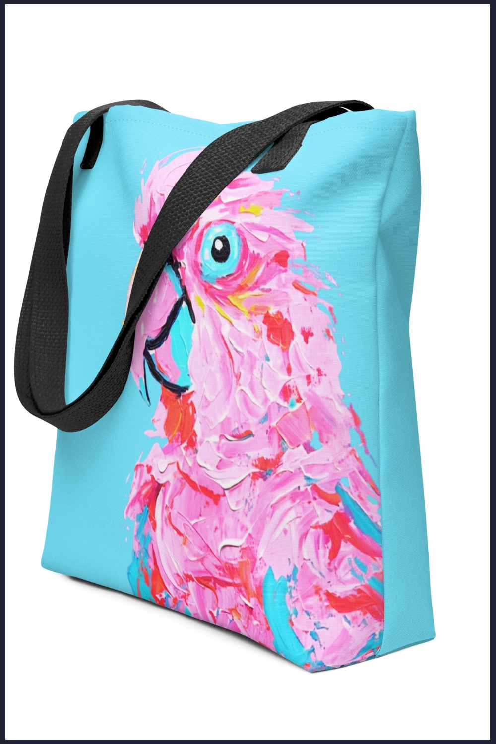Pretty Pink Parrot Tote Bag generated pin 13591 1