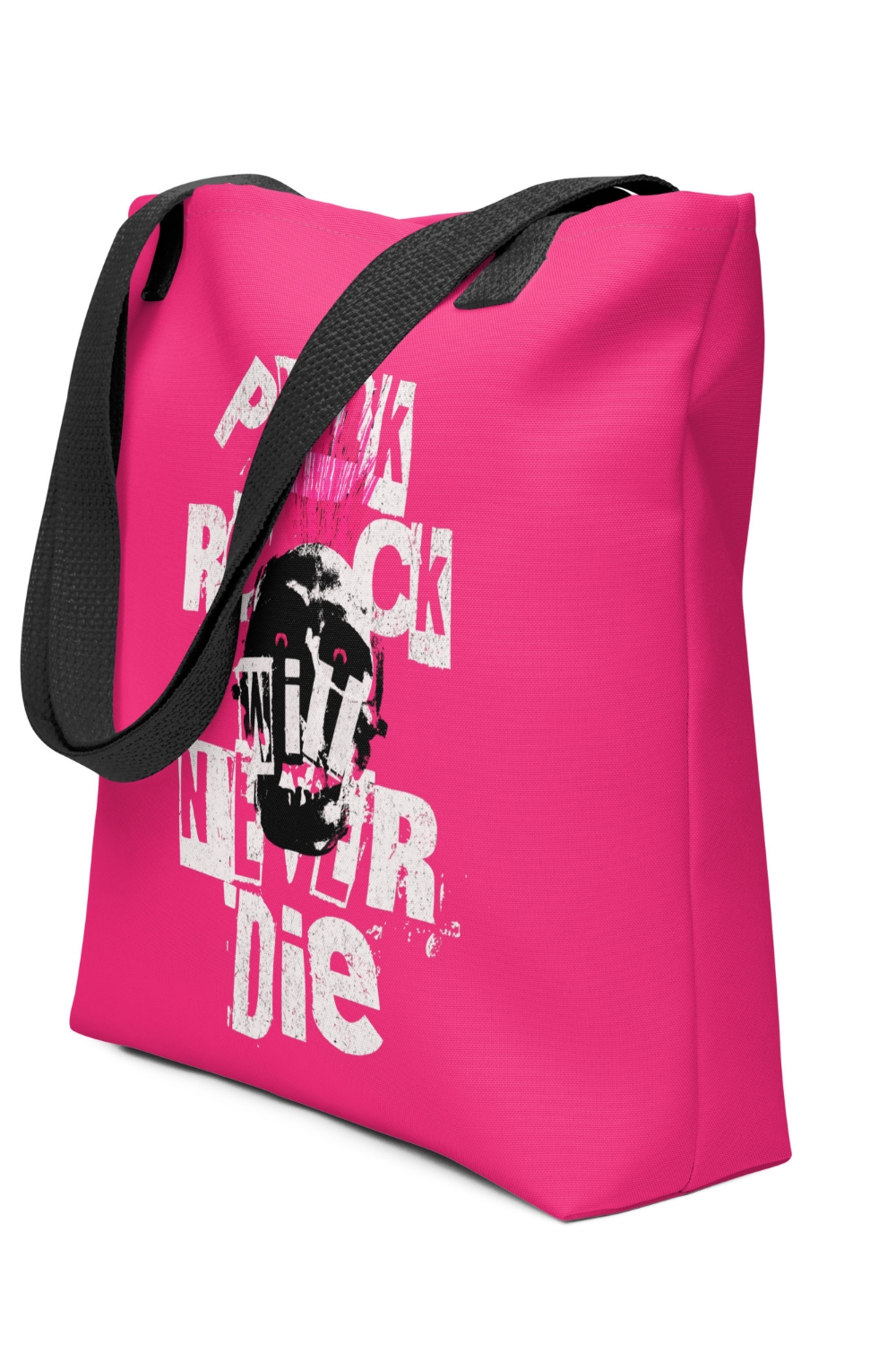 Pretty Pink Punk Tote Bag generated pin 14227 3