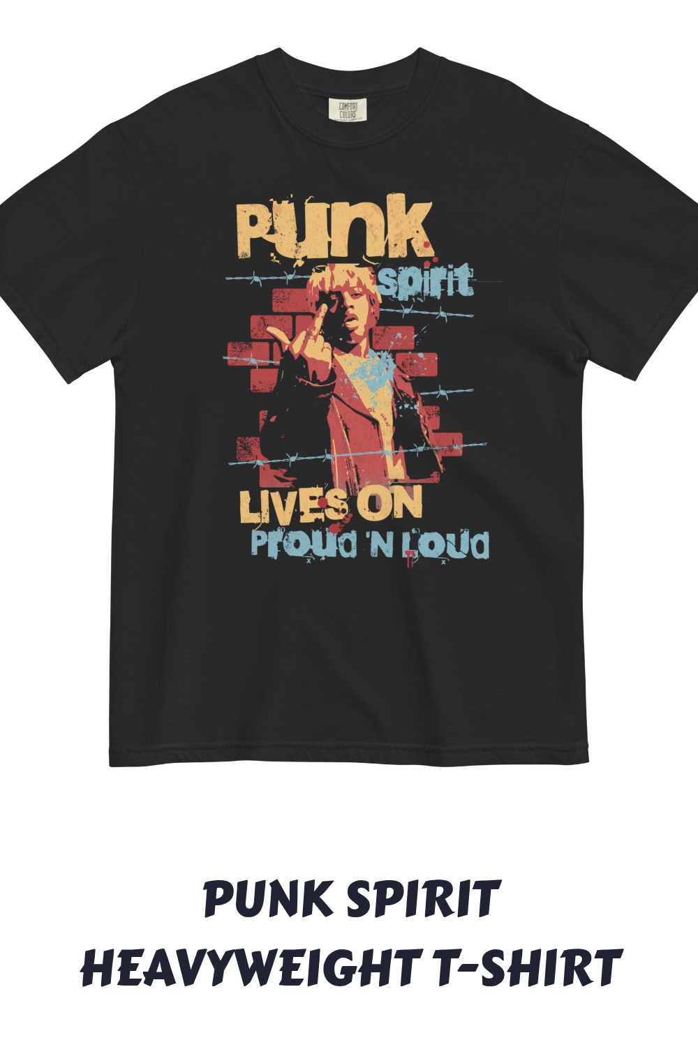Punk Spirit Heavyweight T shirt generated pin 14418 1