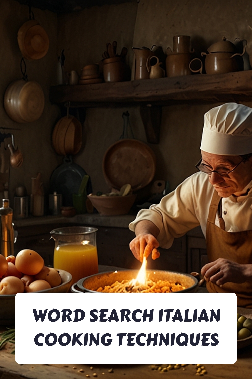WORD SEARCH Italian Cooking Techniques generated pin 4595
