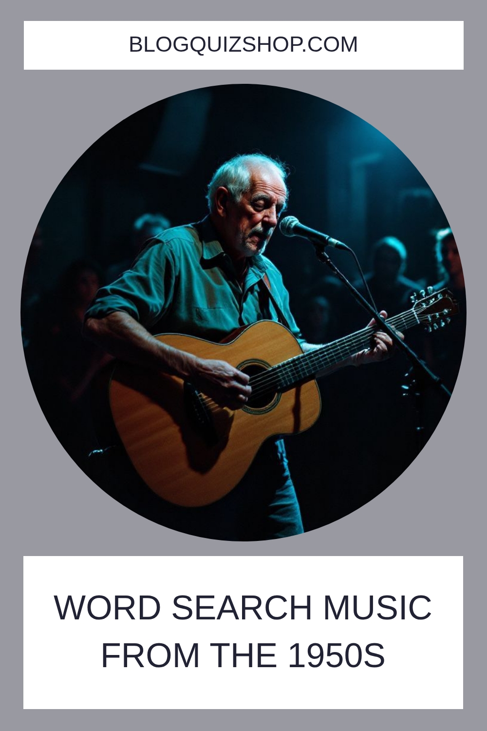 WORD SEARCH Music from the 1950s generated pin 5295