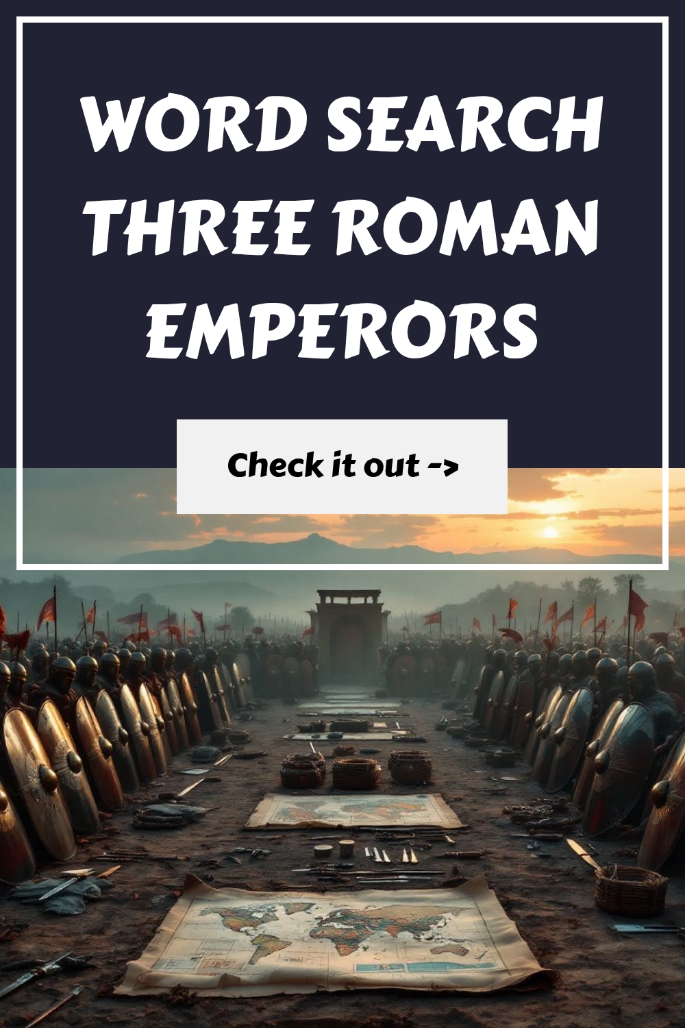 WORD SEARCH Three Roman Emperors generated pin 5635