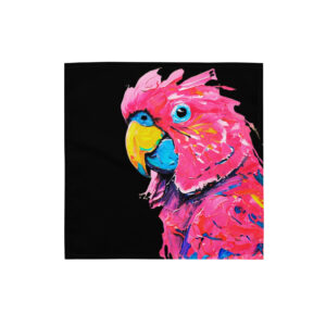 Beautiful Pink Parrot Bandana