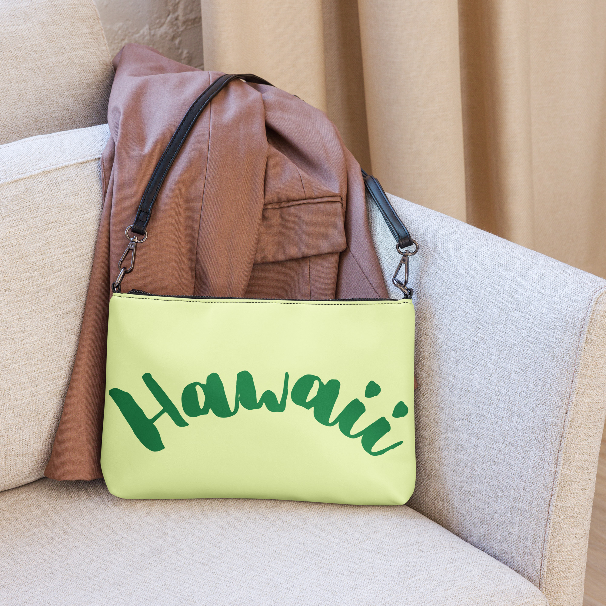 Hawaii Lime Green Crossbody Party Bag 5 Hawaii Lime Green Crossbody Party Bag - Image 5