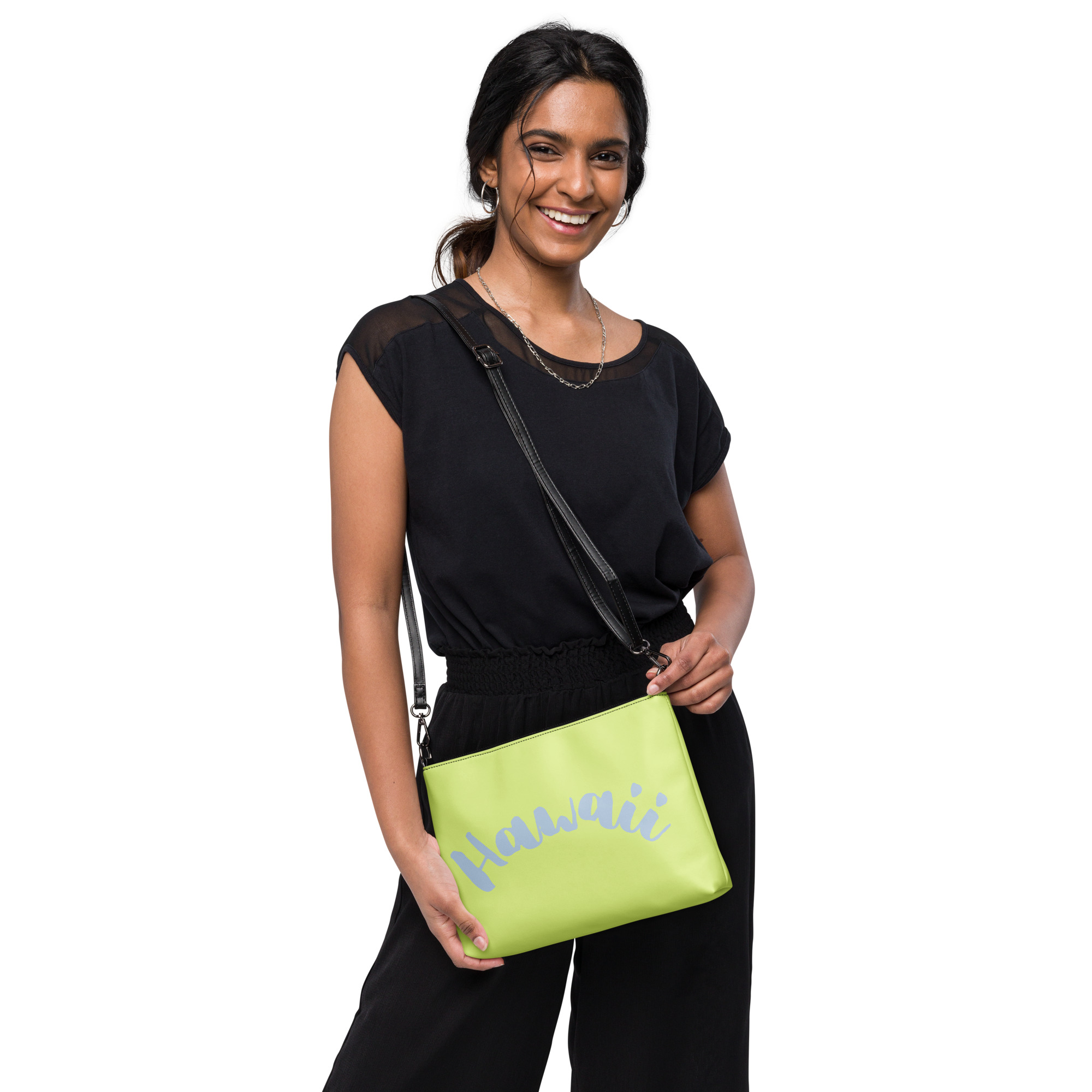 Hawaii Lime Orchid Crossbody Bag 10 Hawaii Lime Orchid Crossbody Bag - Image 10
