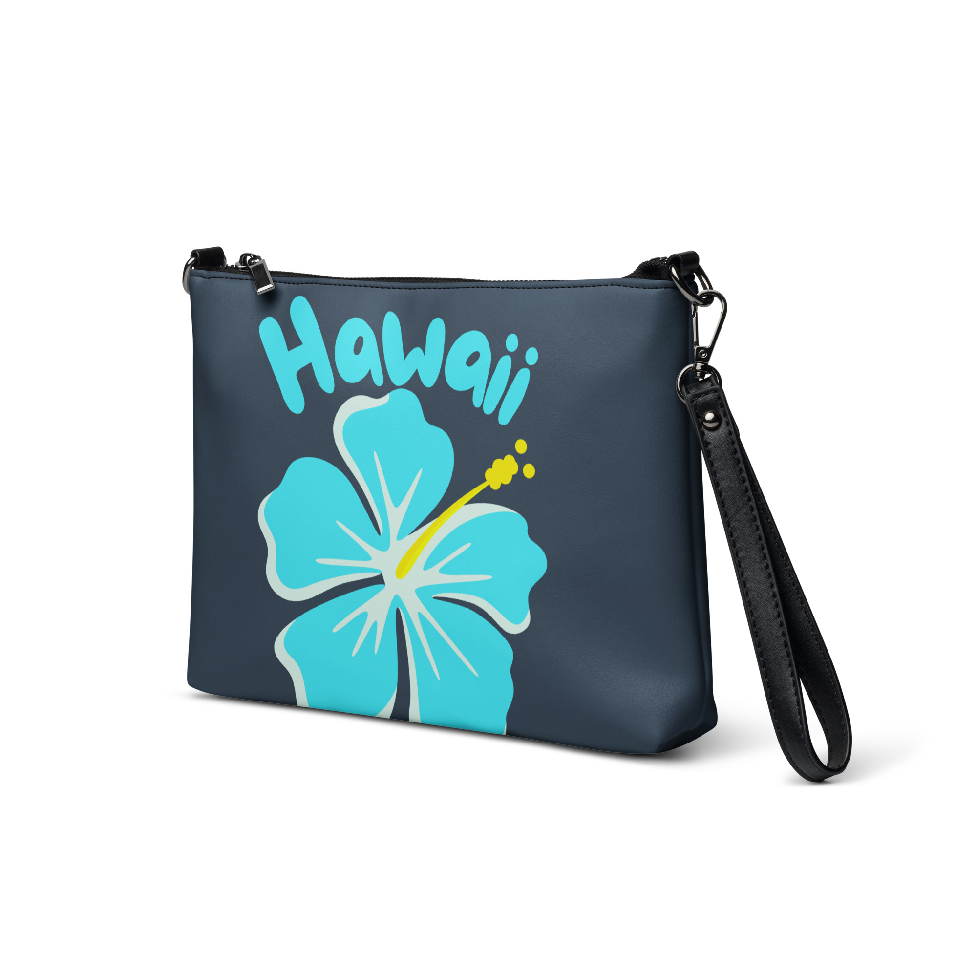 Hawaii Hibiscus Blue Crossbody Bag 2 Hawaii Hibiscus Blue Crossbody Bag - Image 2