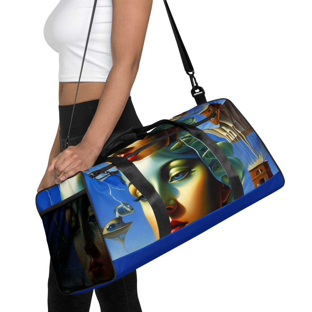 Surreal Ocean Blue Duffle Bag – Artistic Travel Essential 9 Surreal Ocean Blue Duffle Bag – Artistic Travel Essential - Image 9