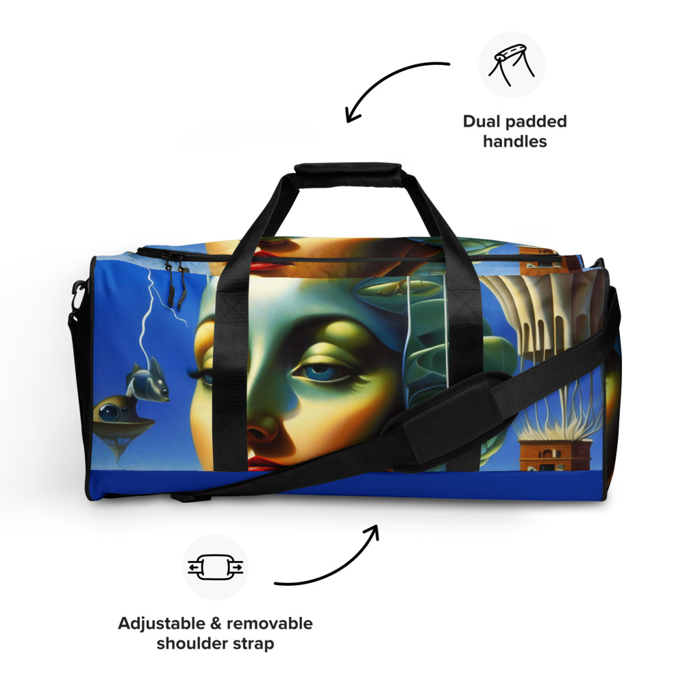 Surreal Ocean Blue Duffle Bag – Artistic Travel Essential 10 Surreal Ocean Blue Duffle Bag – Artistic Travel Essential - Image 10