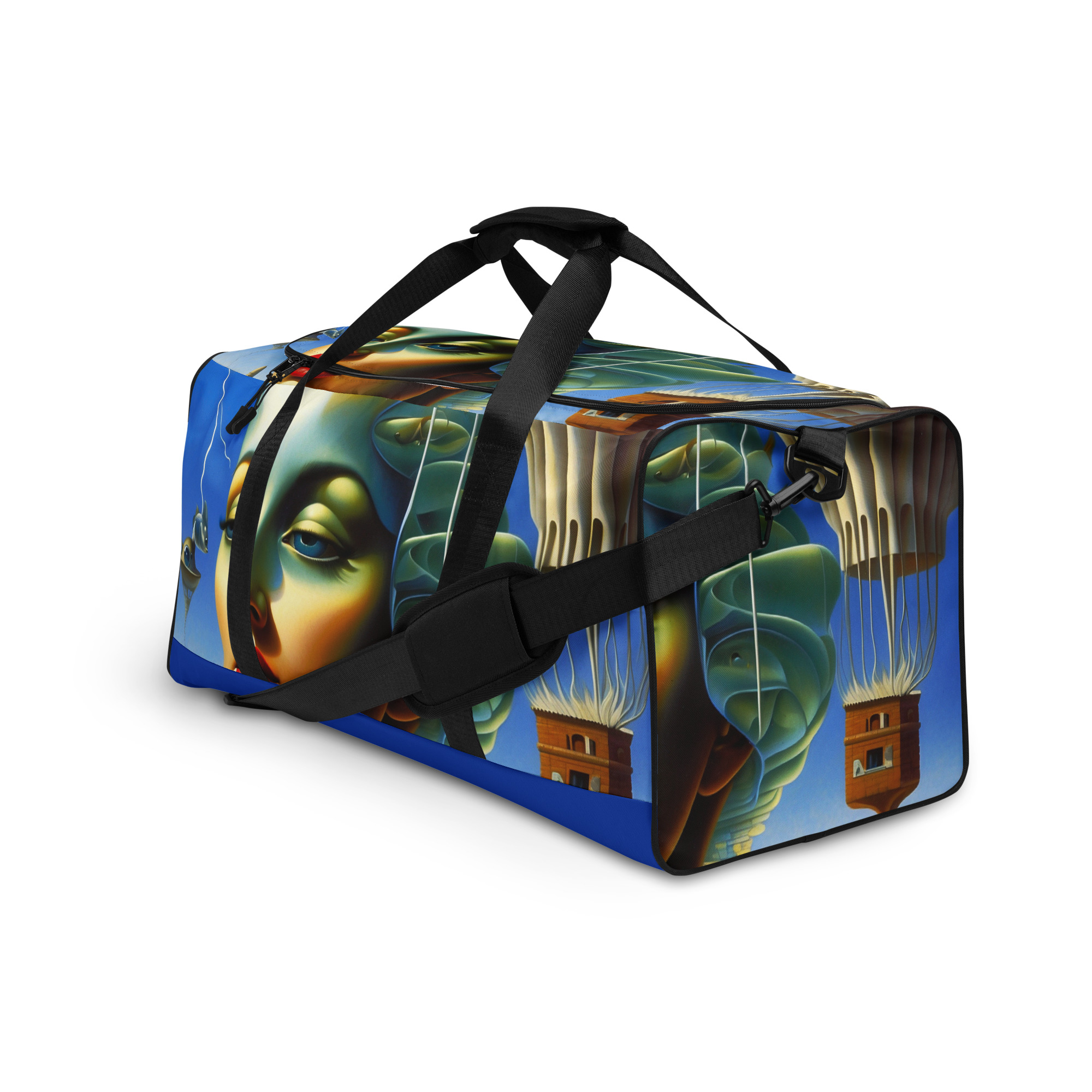 Surreal Ocean Blue Duffle Bag – Artistic Travel Essential 3 Surreal Ocean Blue Duffle Bag – Artistic Travel Essential - Image 3