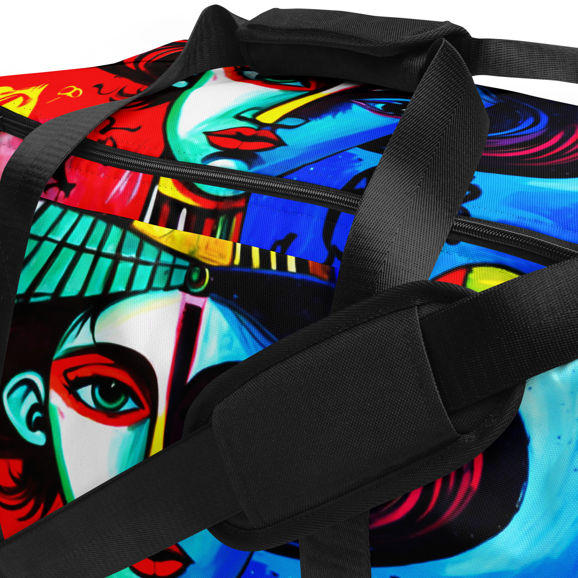Abstract Lady Duffle Bag – Stylish Art-Inspired Travel 9 Abstract Lady Duffle Bag – Stylish Art-Inspired Travel - Image 9