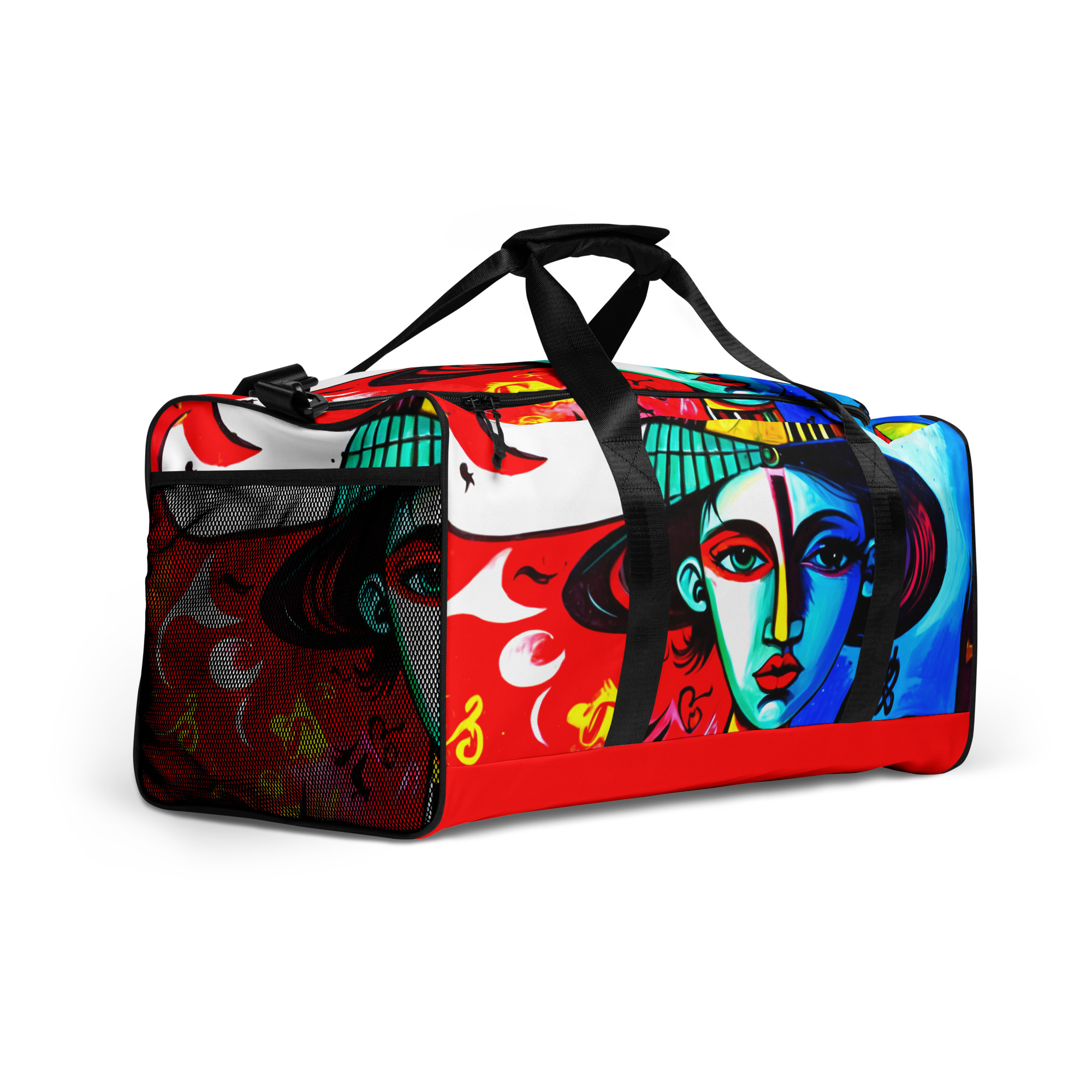 Abstract Lady Duffle Bag – Stylish Art-Inspired Travel 2 Abstract Lady Duffle Bag – Stylish Art-Inspired Travel - Image 2