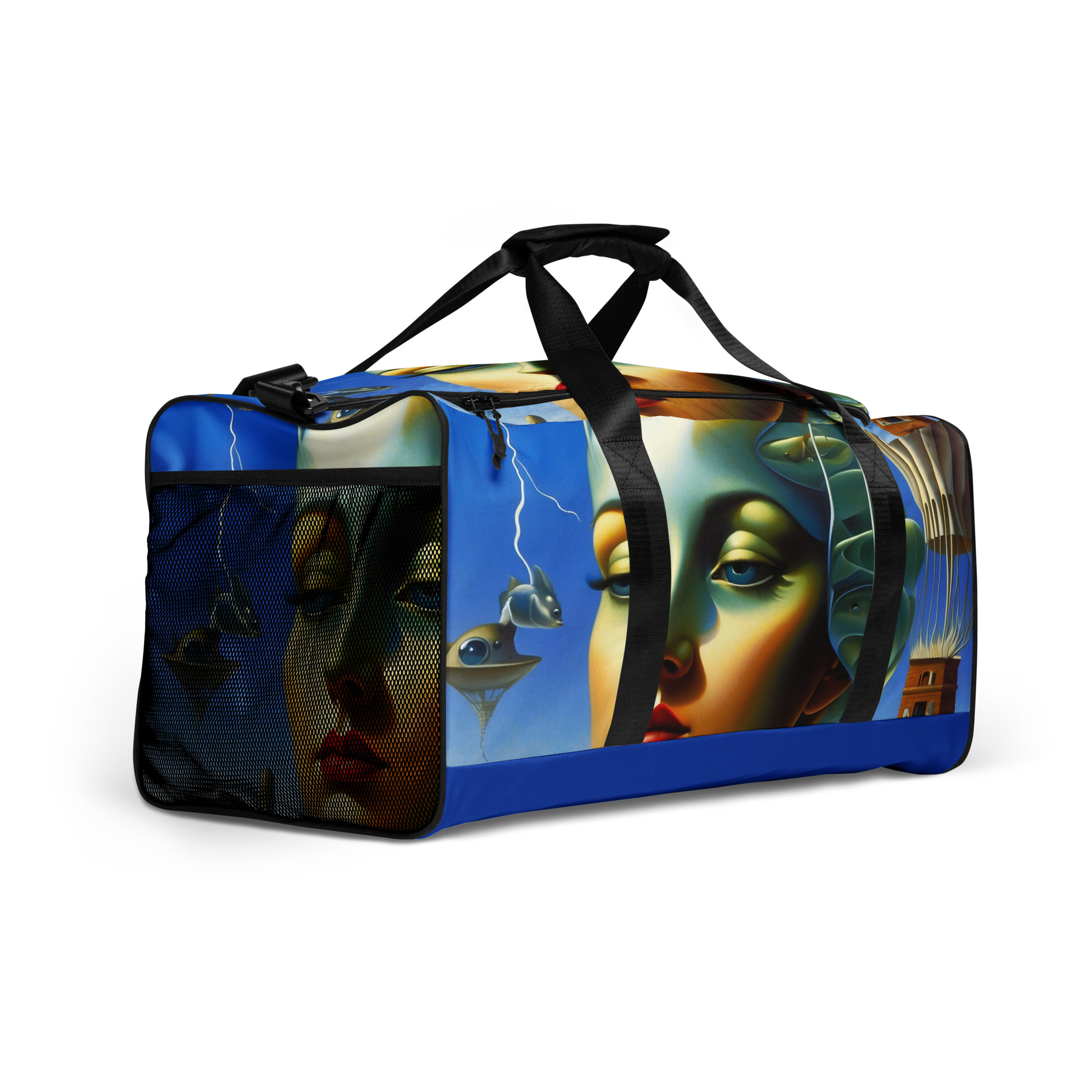 Surreal Ocean Blue Duffle Bag – Artistic Travel Essential 2 Surreal Ocean Blue Duffle Bag – Artistic Travel Essential - Image 2