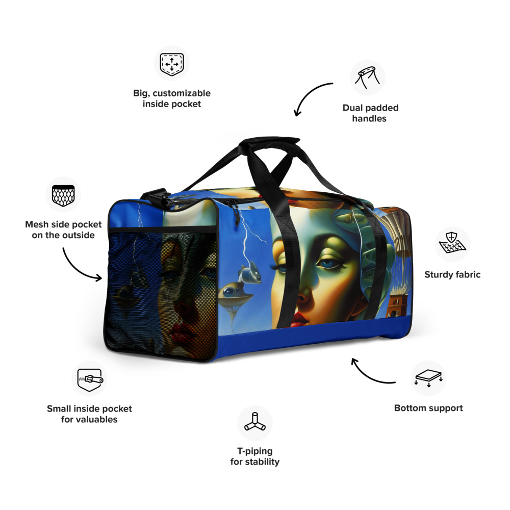 Surreal Ocean Blue Duffle Bag – Artistic Travel Essential 13 Surreal Ocean Blue Duffle Bag – Artistic Travel Essential - Image 13