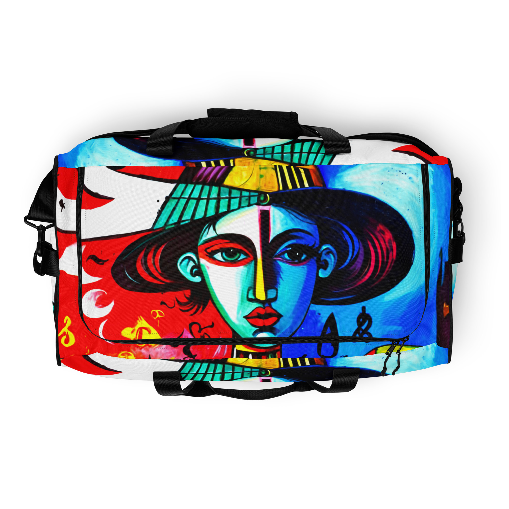 Abstract Lady Duffle Bag – Stylish Art-Inspired Travel 6 Abstract Lady Duffle Bag – Stylish Art-Inspired Travel - Image 6