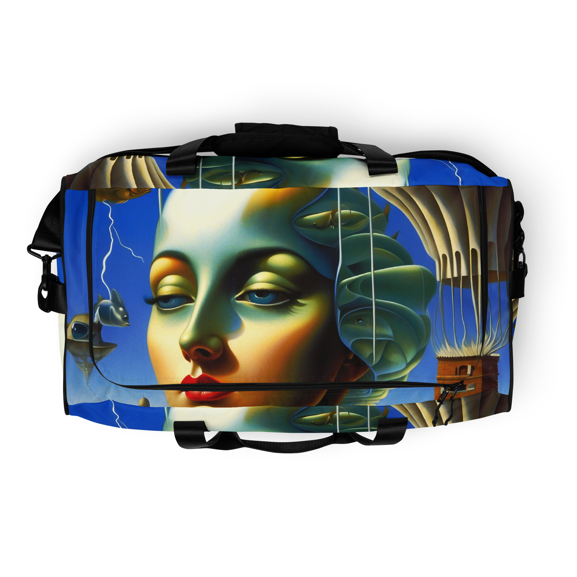 Surreal Ocean Blue Duffle Bag – Artistic Travel Essential 6 Surreal Ocean Blue Duffle Bag – Artistic Travel Essential - Image 6