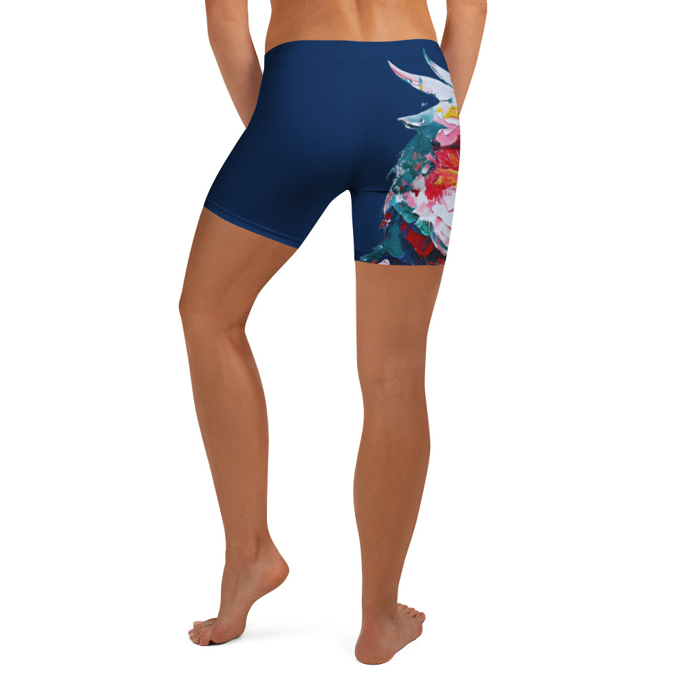 Pretty Parrot Yoga Shorts 4 Pretty Parrot Yoga Shorts - Image 4