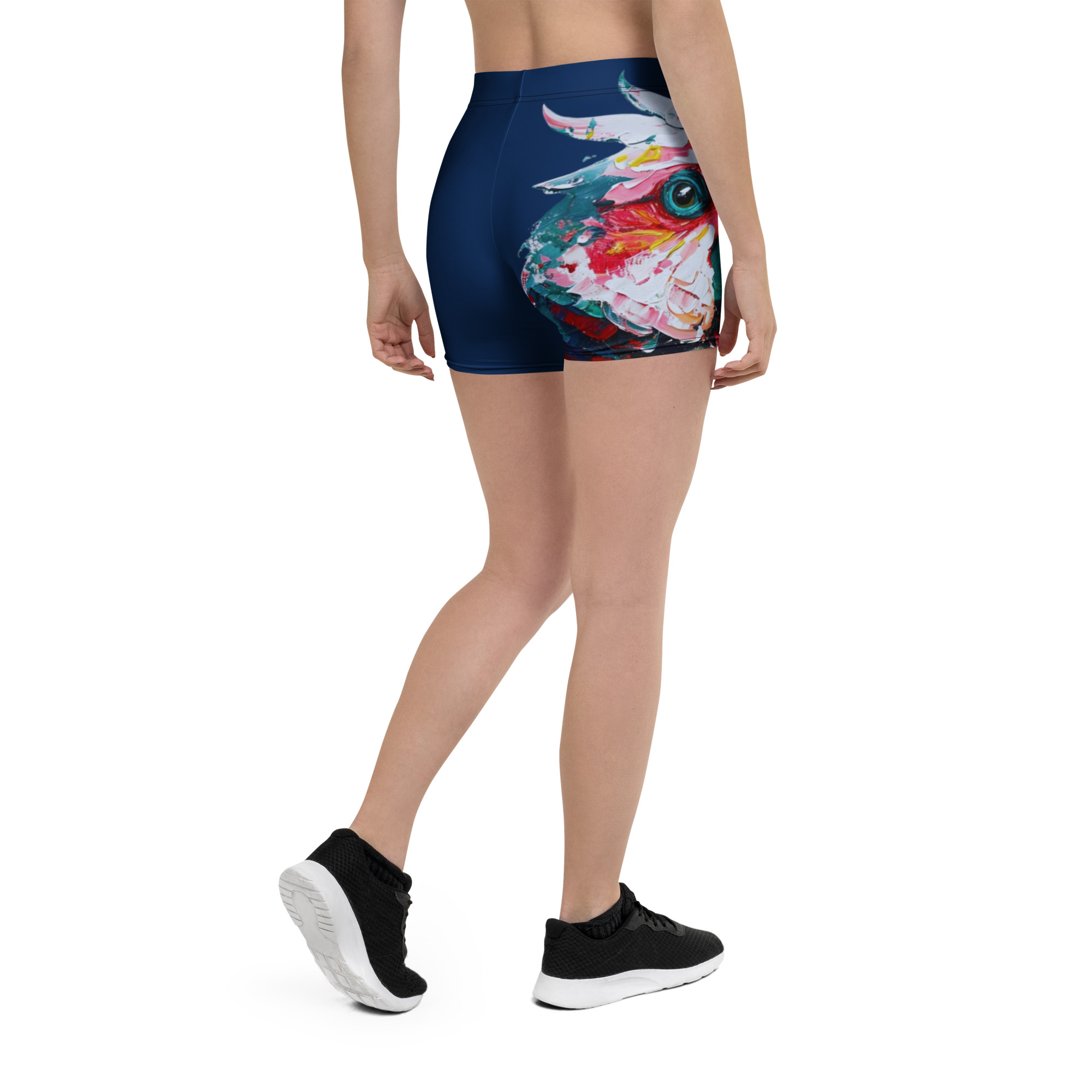 Pretty Parrot Yoga Shorts 5 Pretty Parrot Yoga Shorts - Image 5