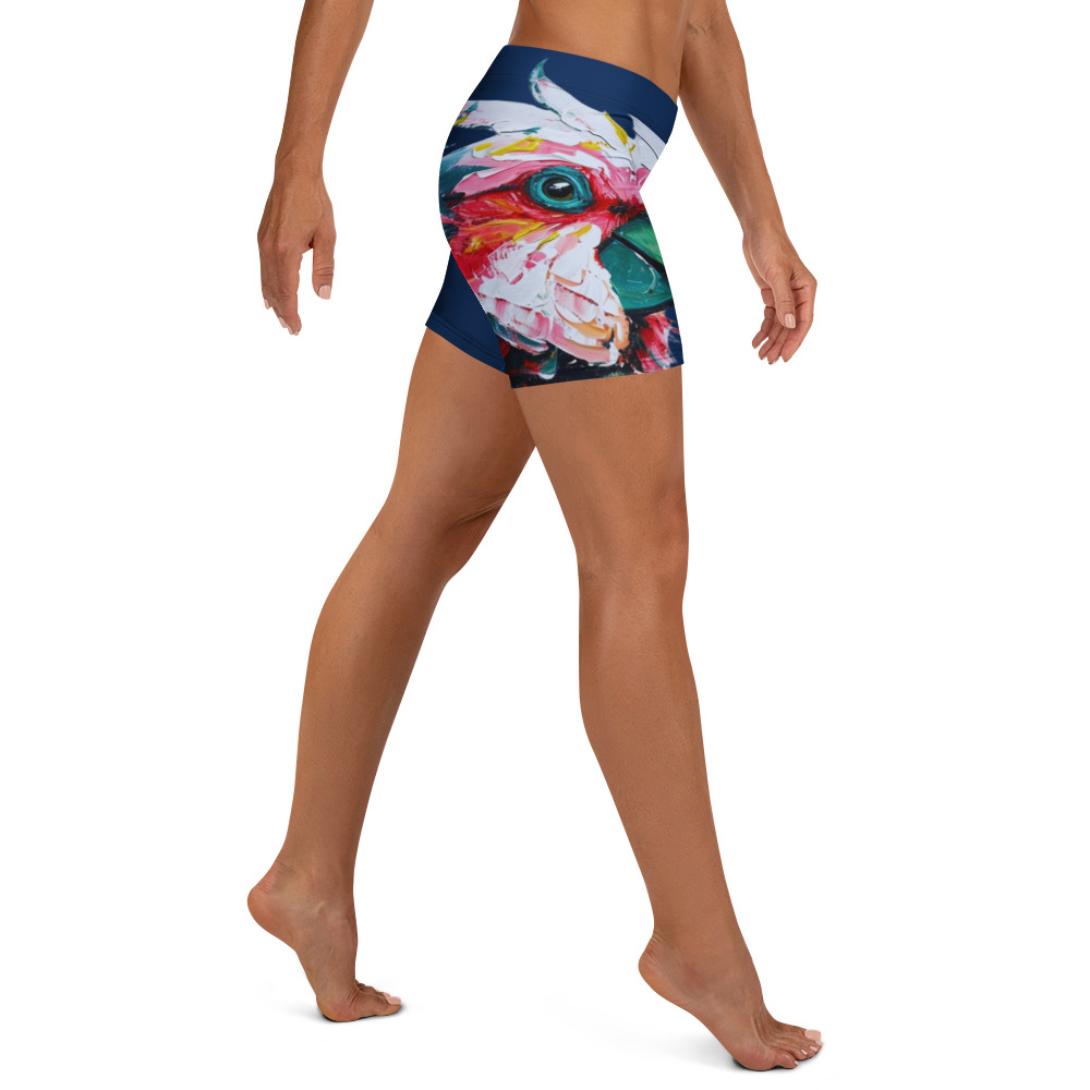 Pretty Parrot Yoga Shorts 10 Pretty Parrot Yoga Shorts - Image 10